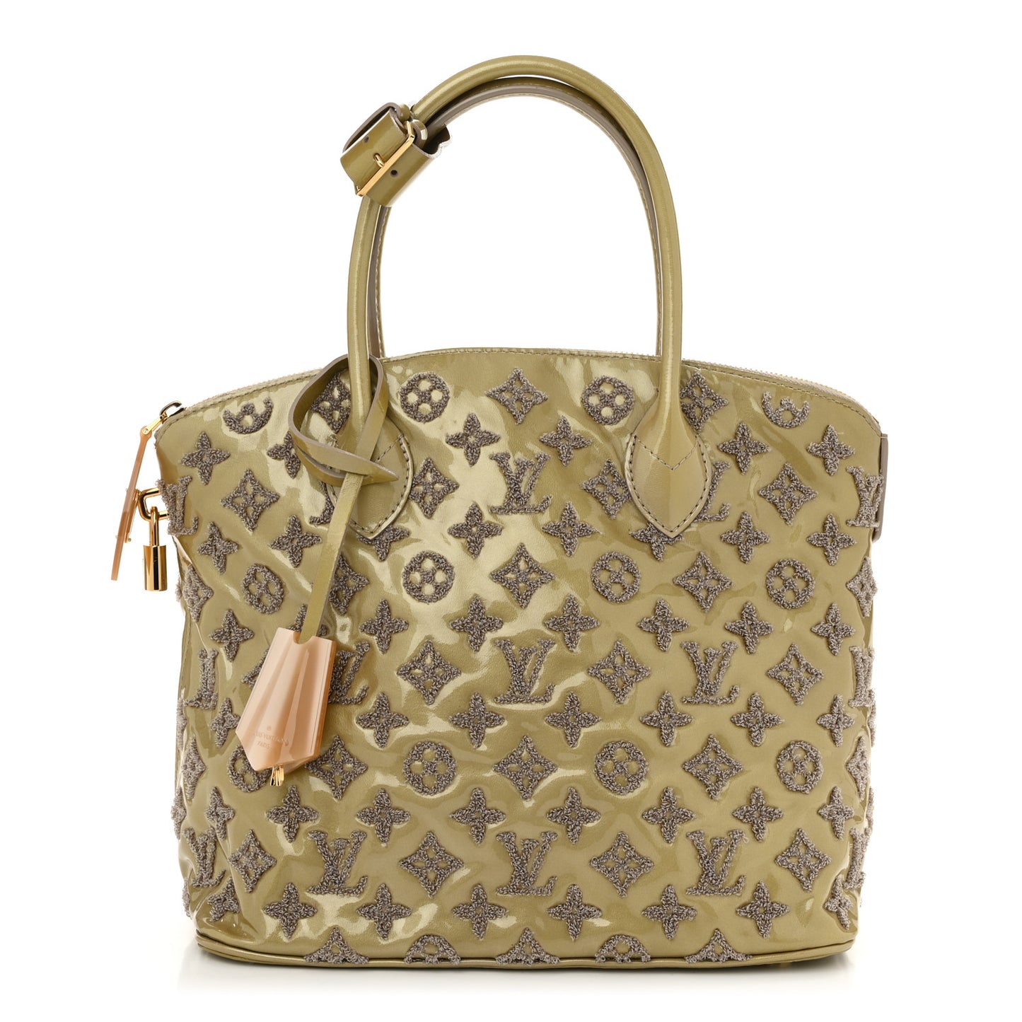 Patent Lambskin Fascination Lockit Gris