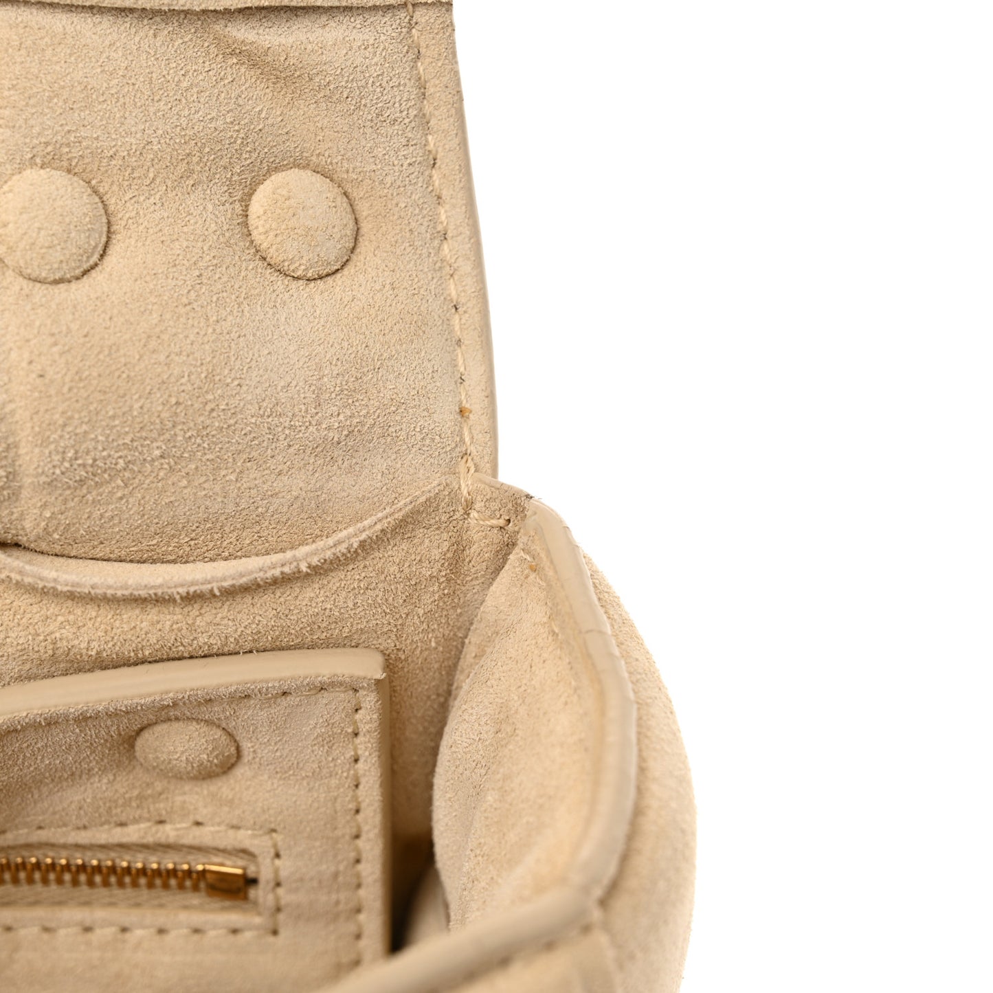 Suede Maxi Intrecciato Padded Chain Cassette Crossbody Bag Sand