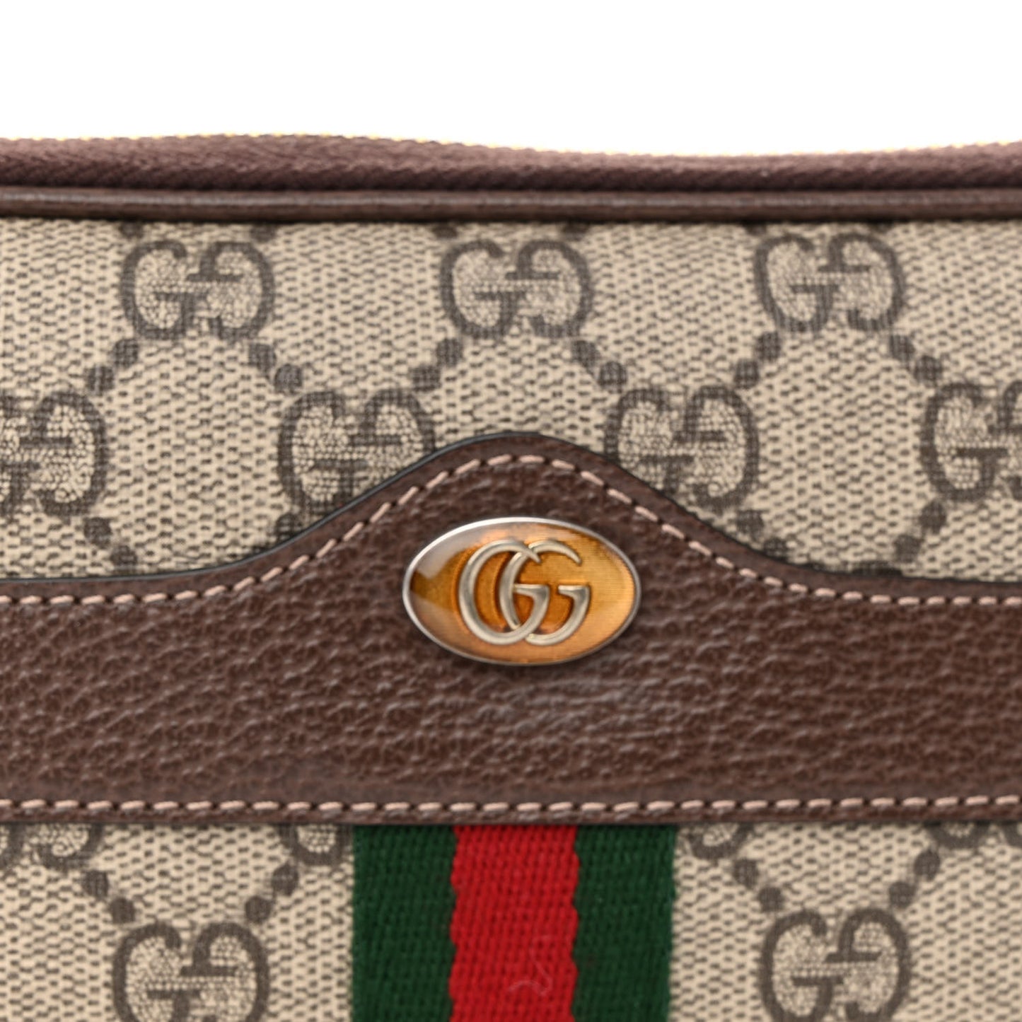 GG Supreme Monogram Web Mini Ophidia GG Bag Brown