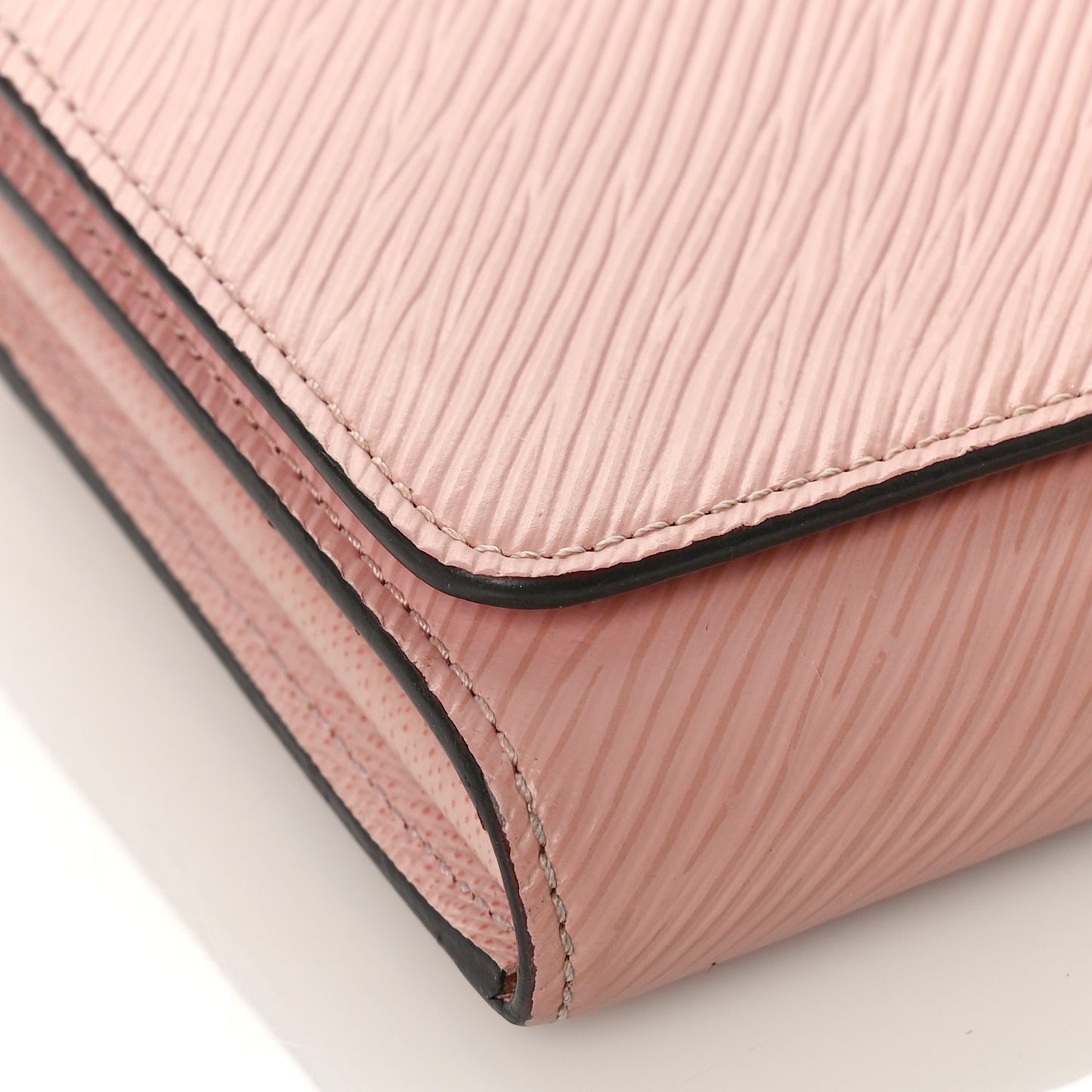 Epi Twist Wallet Rose Ballerine