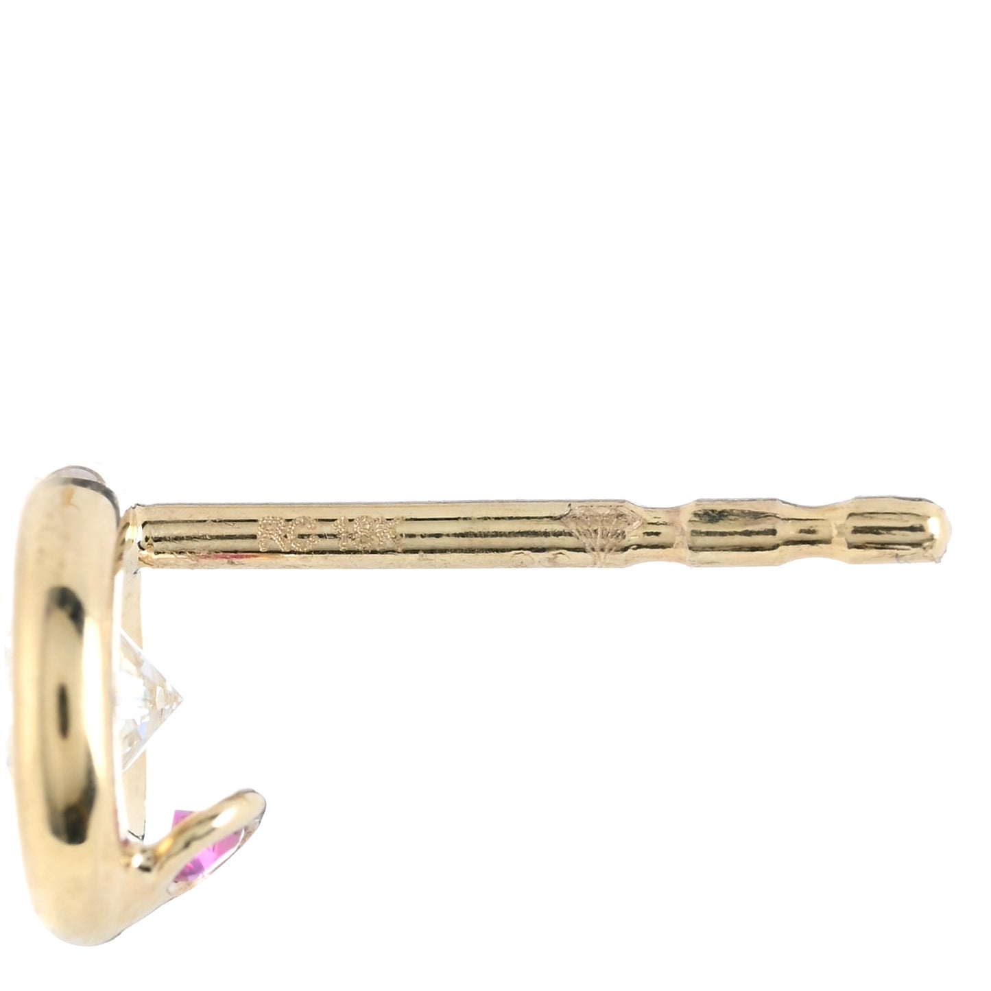 18K Rose Gold Diamond .49ctw Bezel Stud Earrings