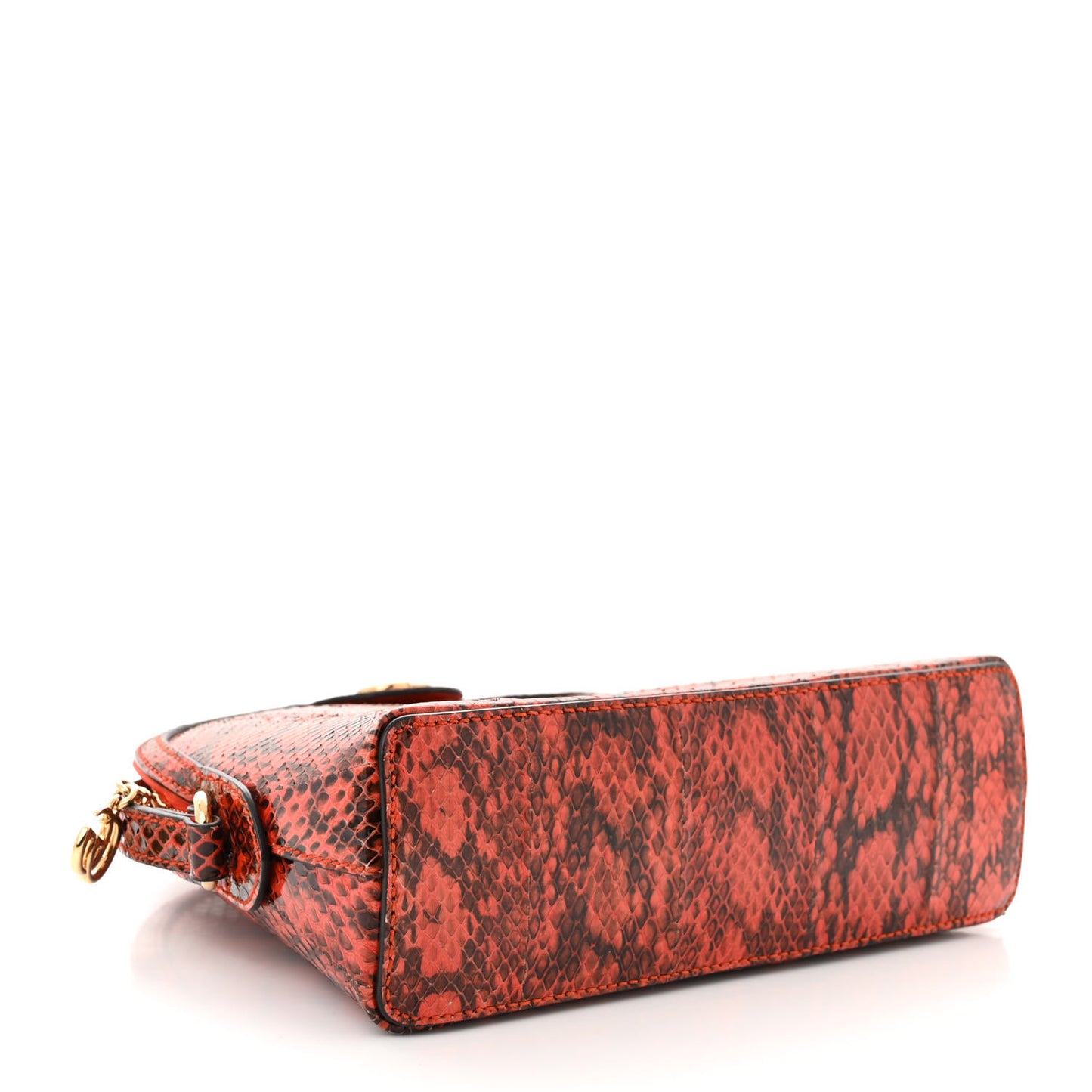 Snakeskin GG Small Ophidia Dome Shoulder Rev