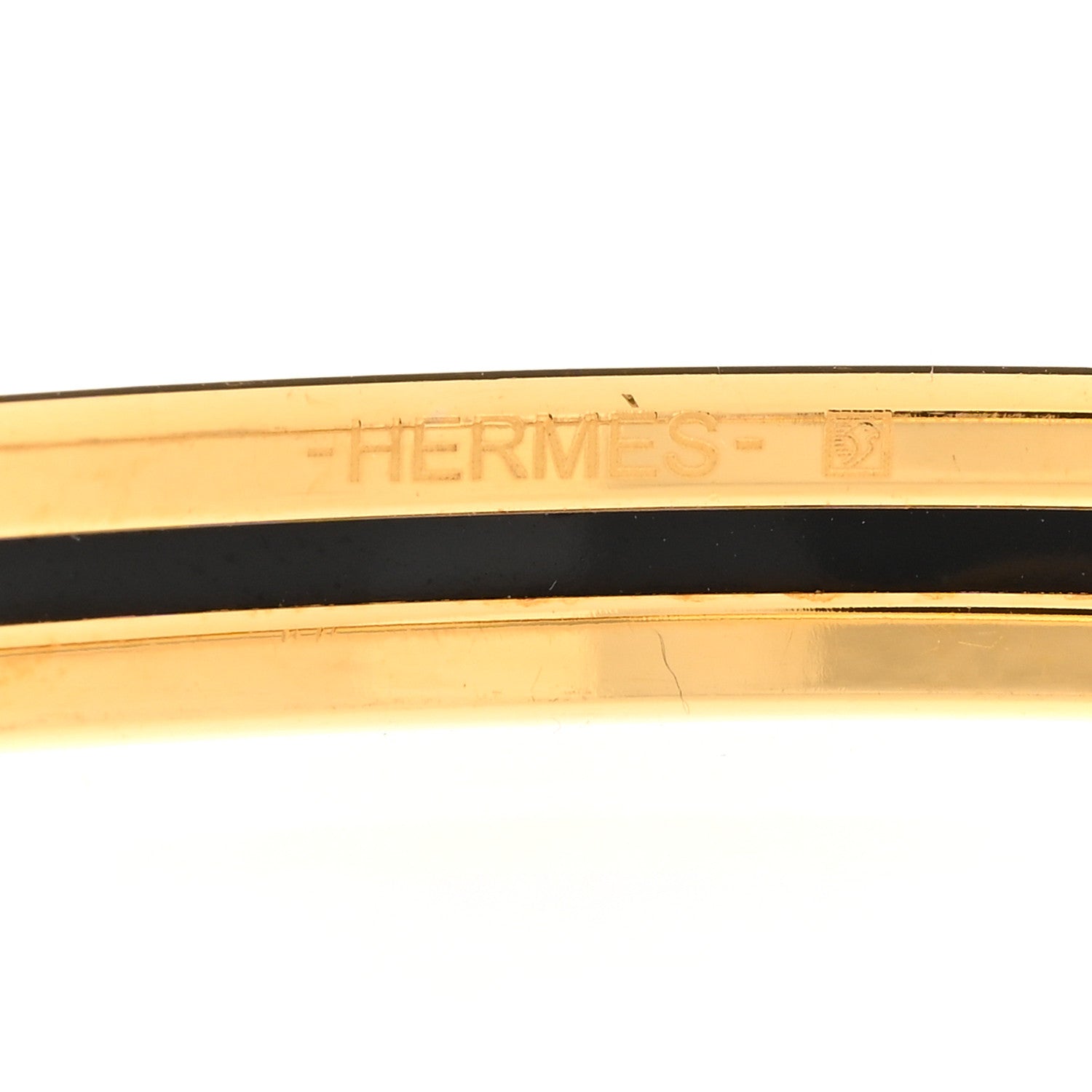 Hermes Enamel Printed Reaction En Chaines Extra Narrow Bracelet 70 White 5 of 5