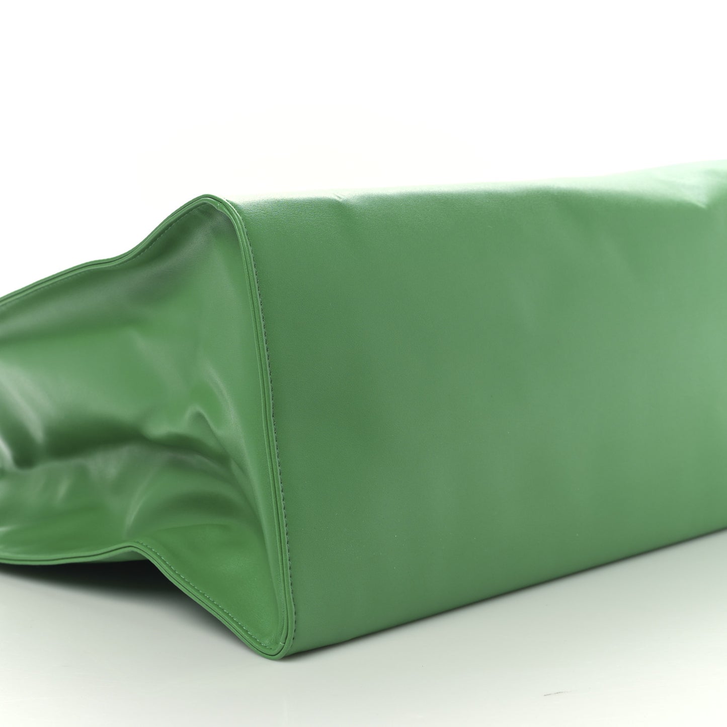 Vegan Leather Large Shopping Bag Greenscreen