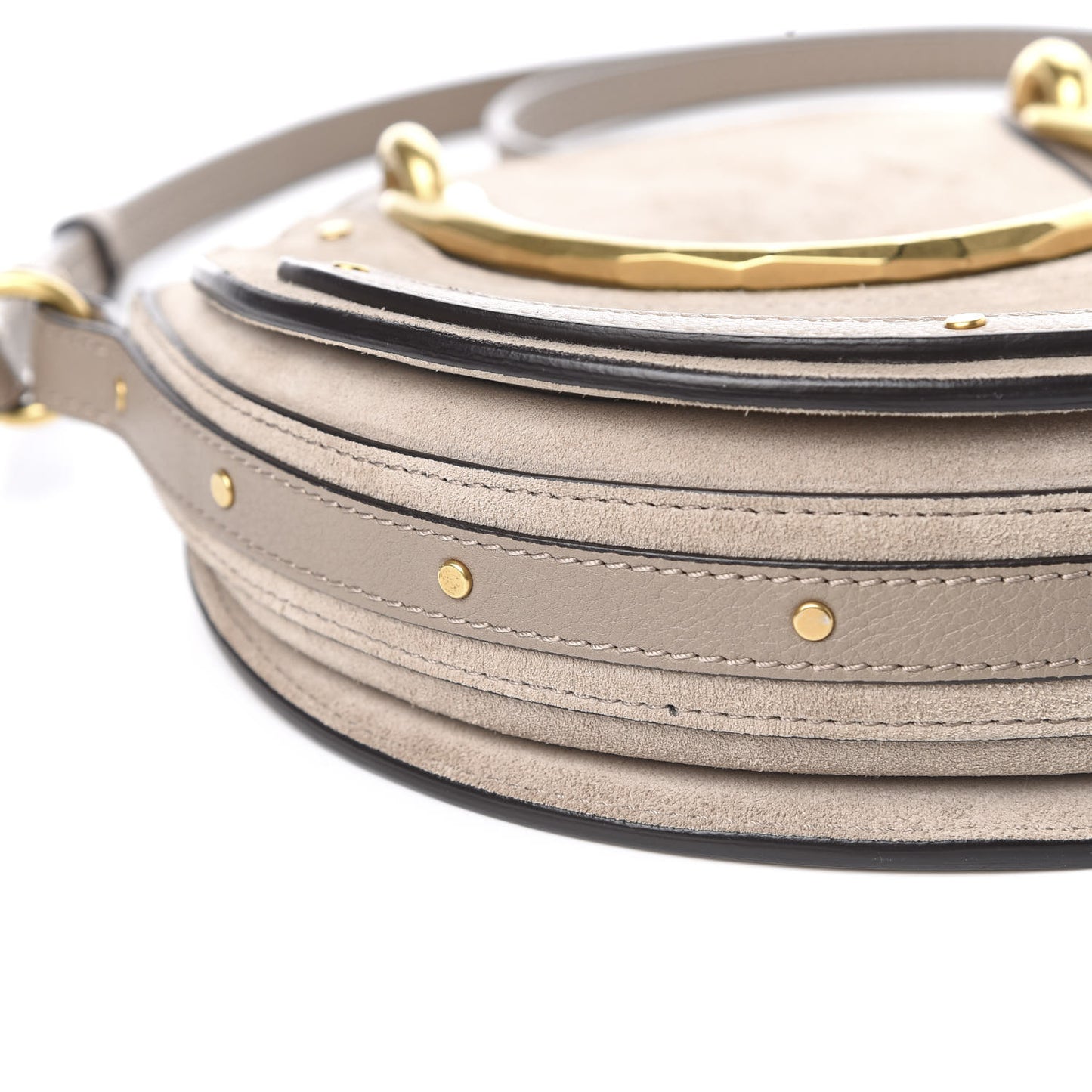 Calfskin Suede Small Pixie Bag Motty Grey