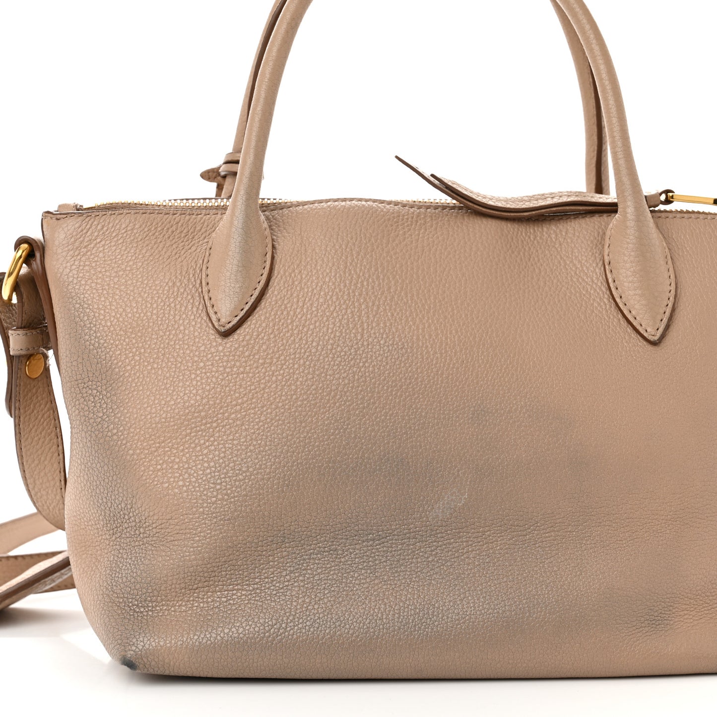 Vitello Daino Mini Shopping Tote Cammeo