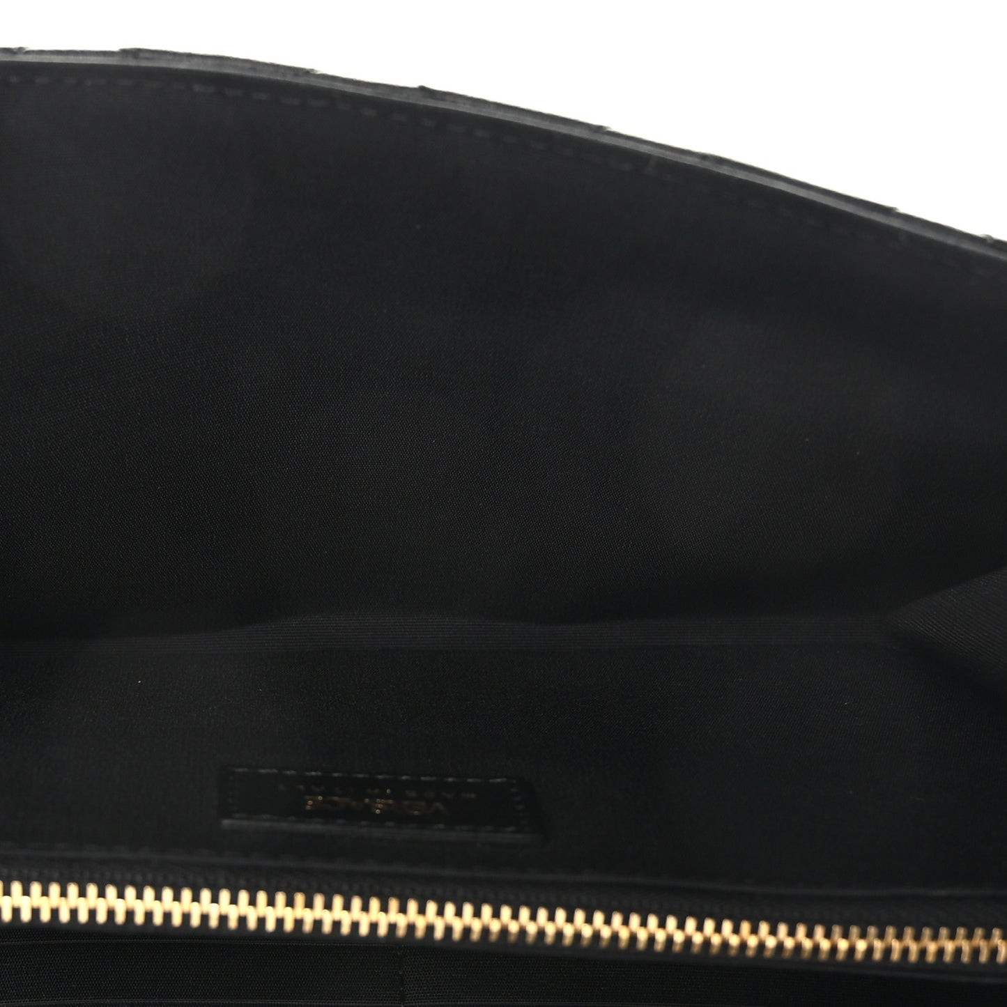Lambskin Quilted Medusa Wallet on Chain Crossbody Black