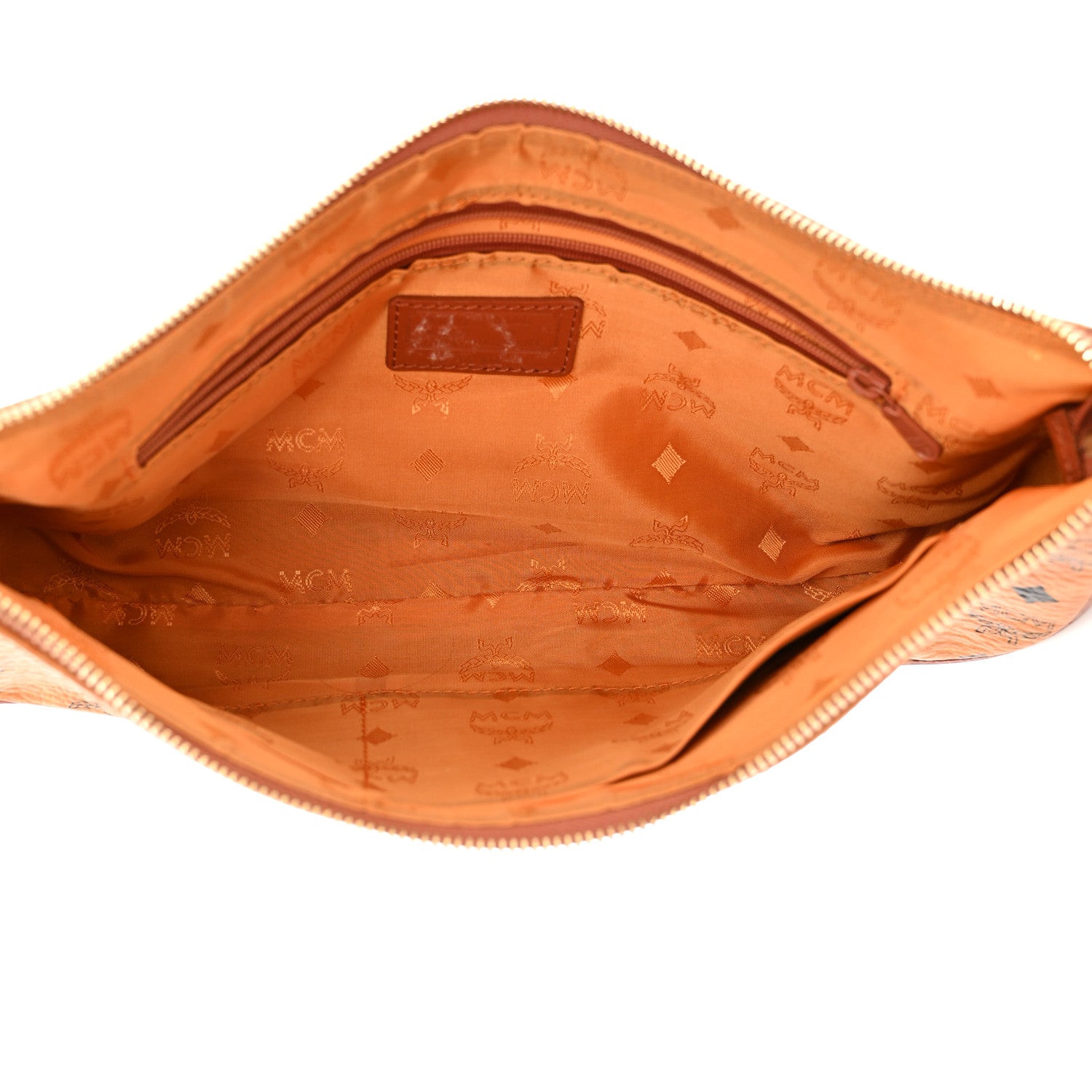 MCM Visetos Baguette Bag Cognac 5 of 10