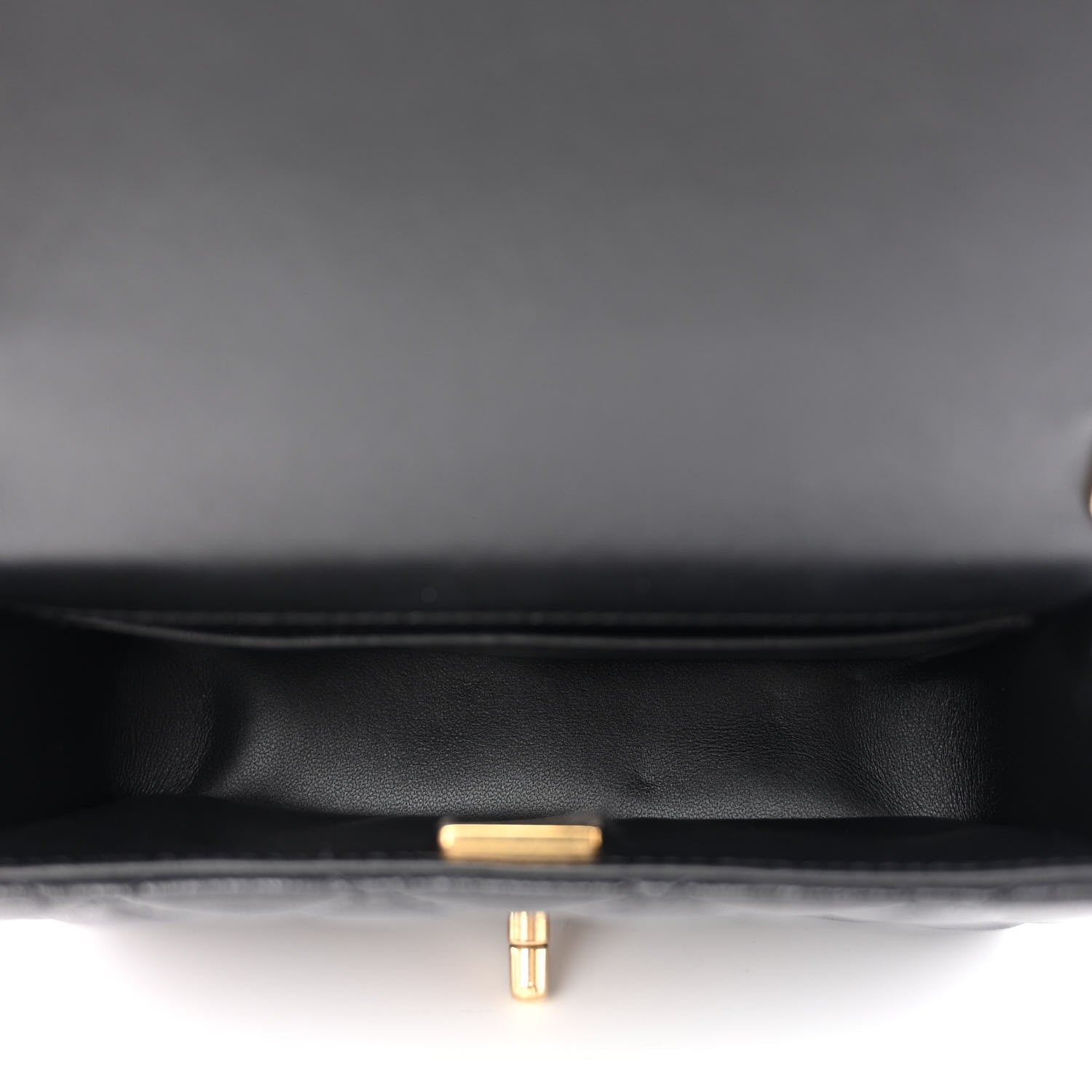 Chanel Shiny Lambskin Quilted Pearl Twist Mini Square Flap Black 6 of 11