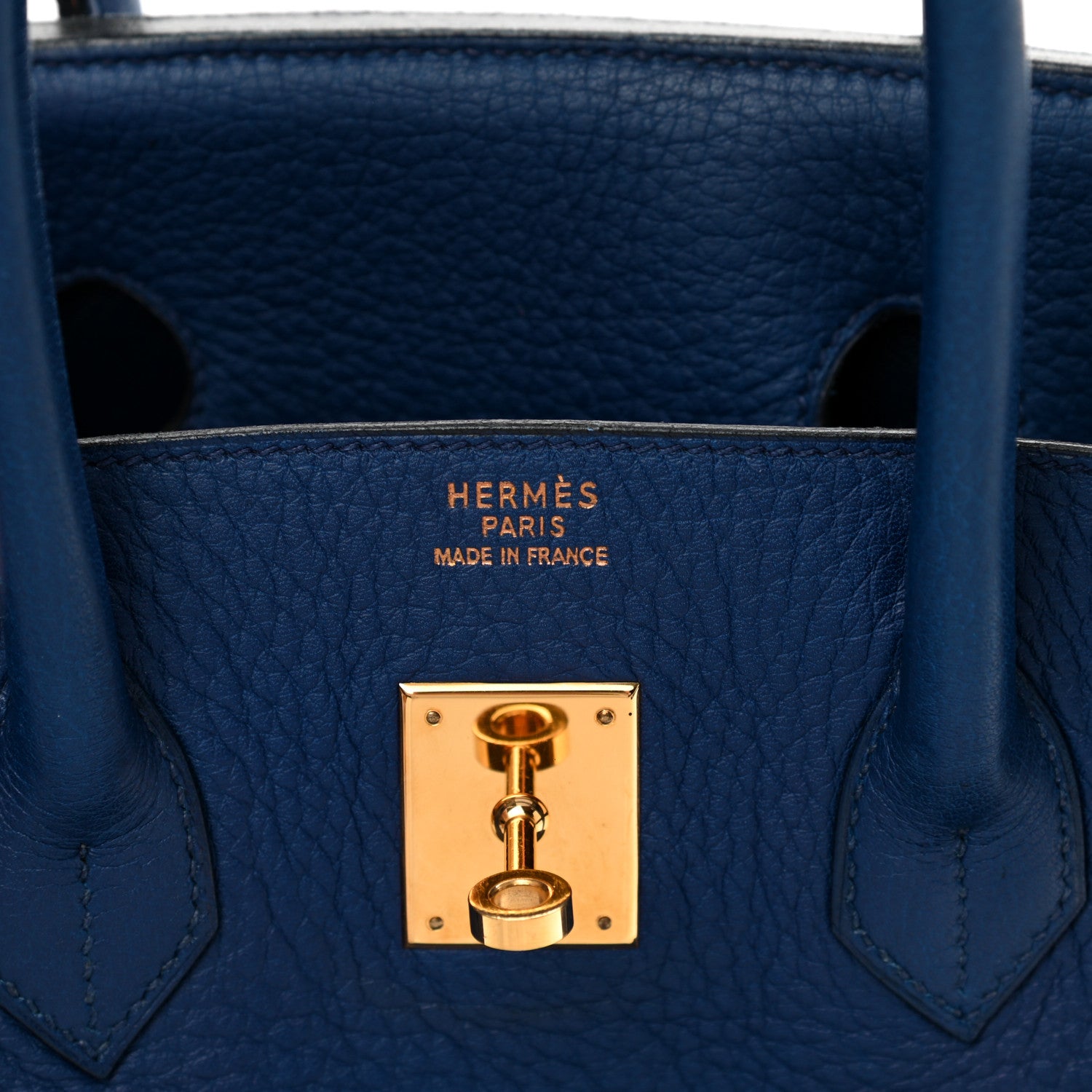 Hermes Taurillon Clemence Birkin 35 Bleu Brighton 6 of 21