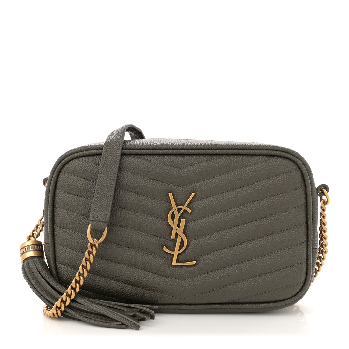 Grain De Poudre Matelasse Monogram Mini Lou Camera Bag Pebble
