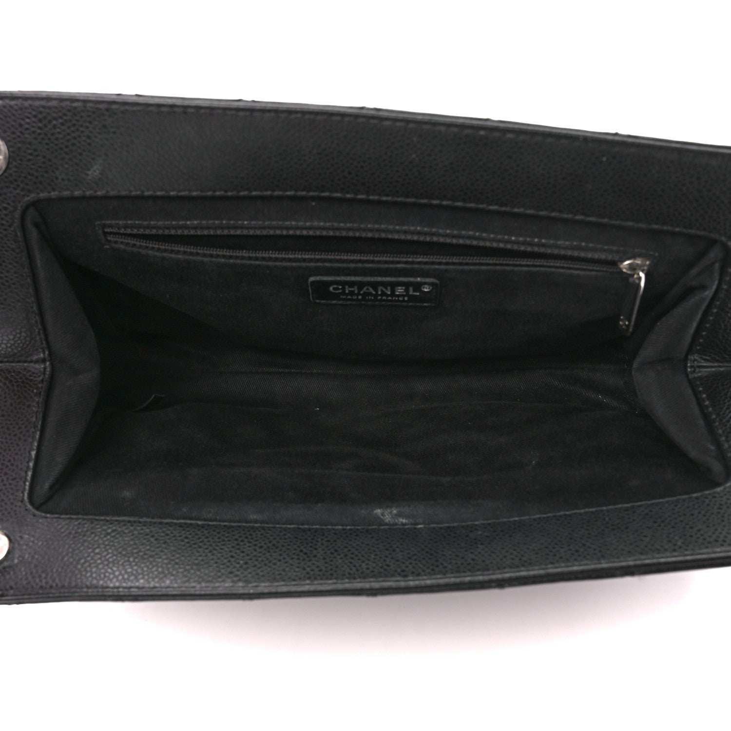 Chanel Caviar Quilted CC Large Clutch Black 5 of 11