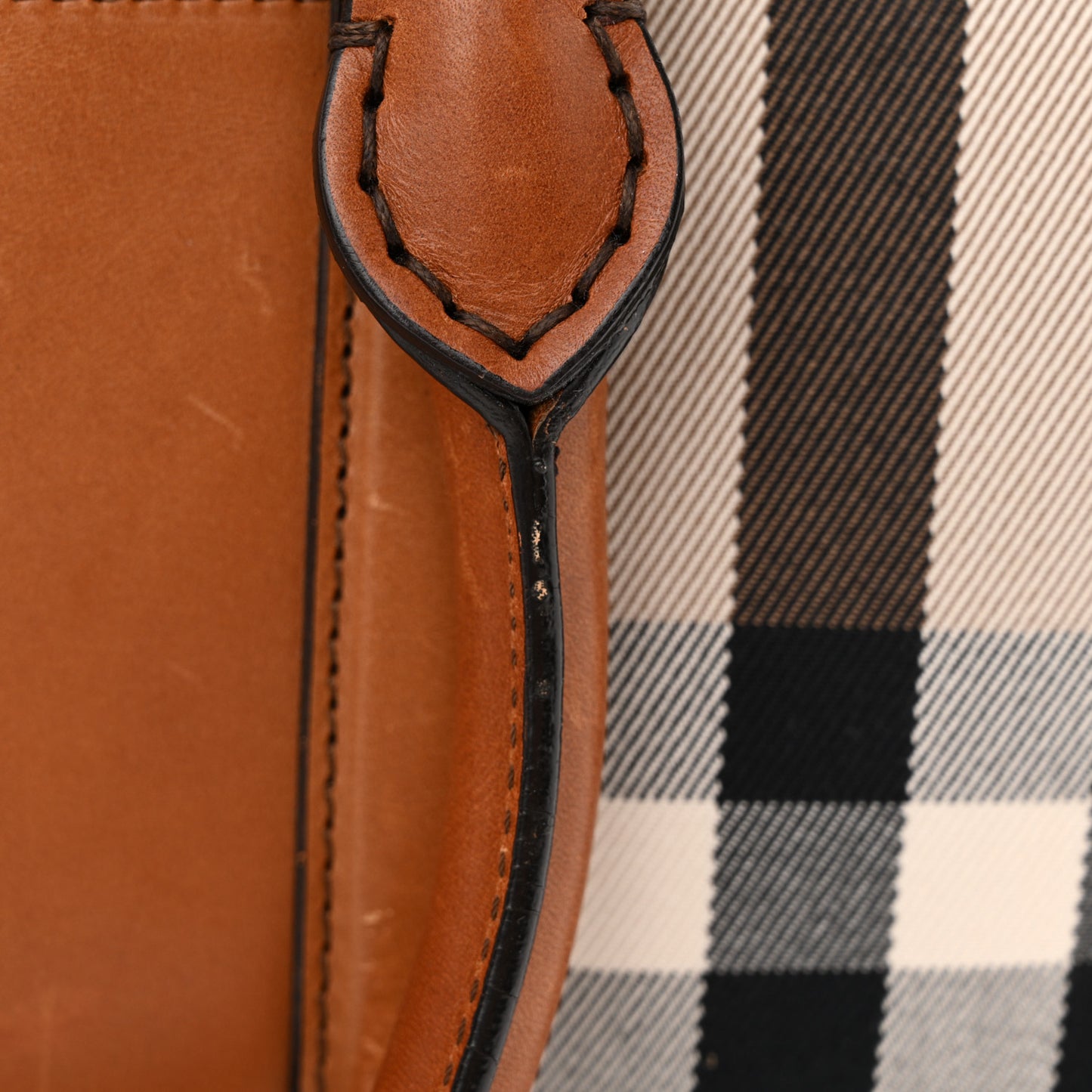 House Check Medium Alchester Bowling Bag Tan