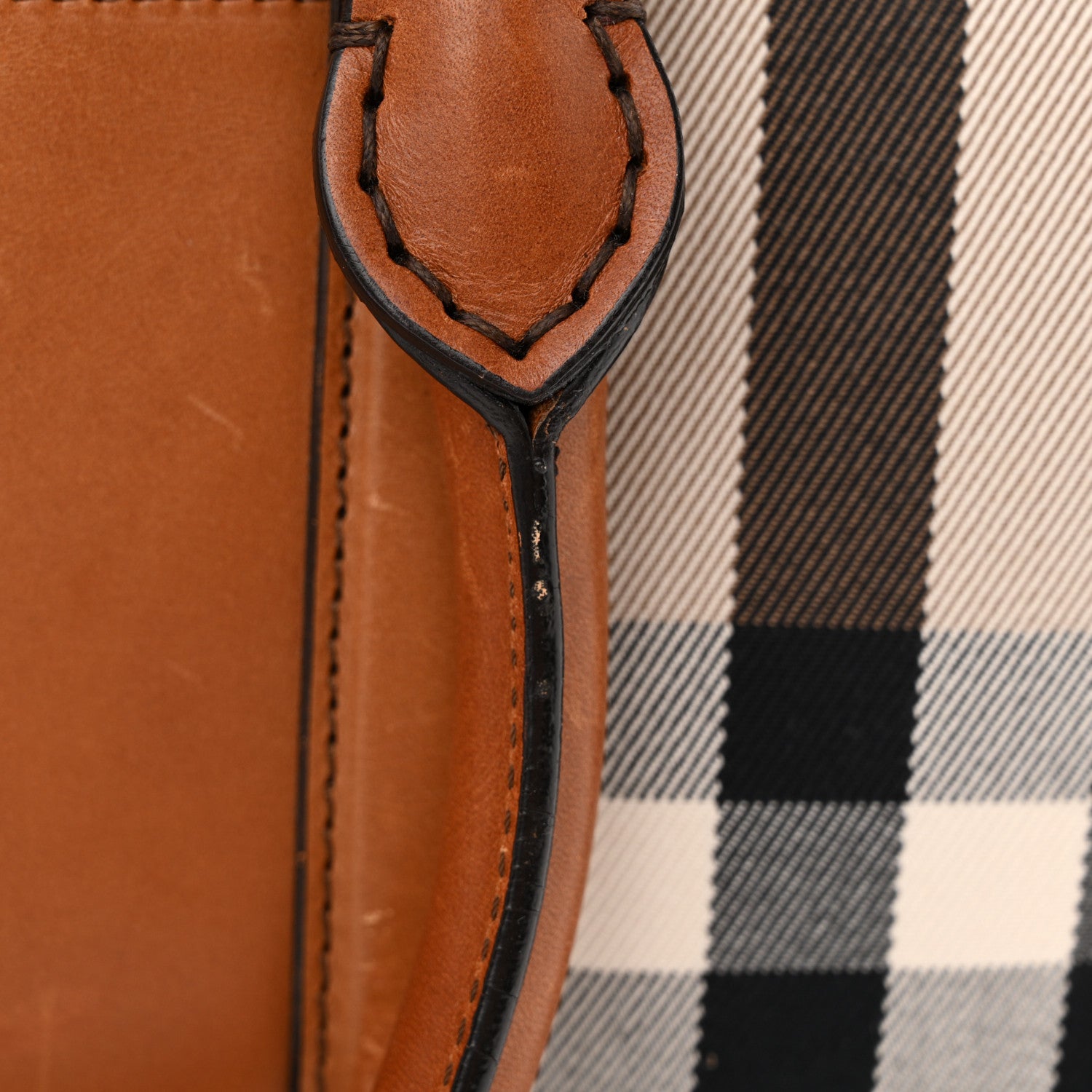 Burberry House Check Medium Alchester Bowling Bag Tan 11 of 20