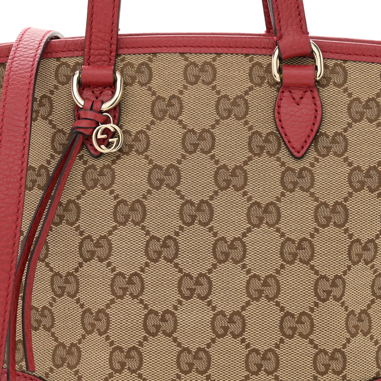 Monogram Small Bree Tote Red