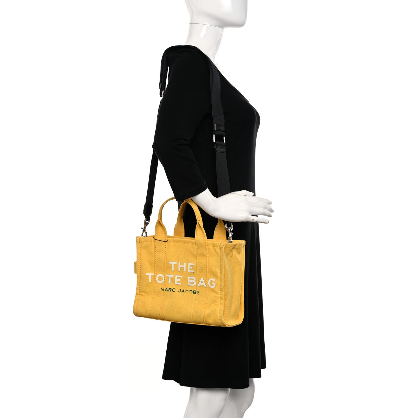 X PEANUTS Canvas The Snoopy Mini Tote Bag Yellow
