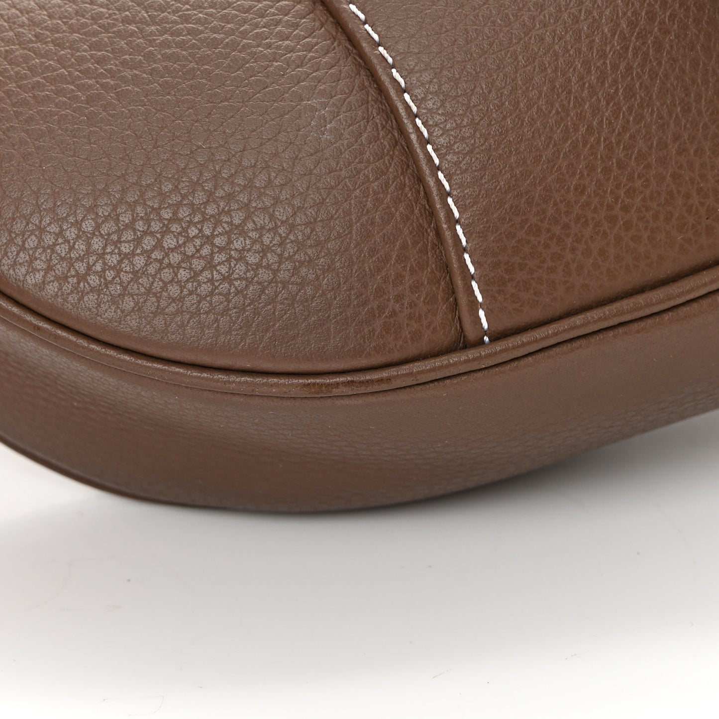 Grained Calfskin Kim Jones Saddle Bag Brown