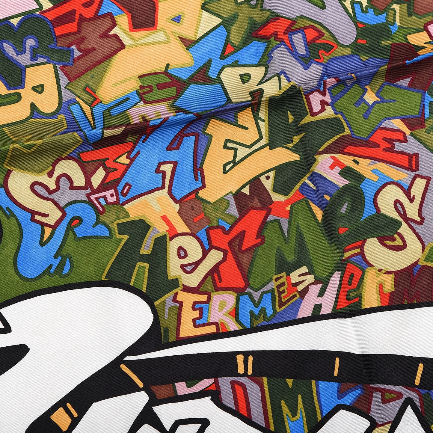Silk Graff Graffiti Scarf 90