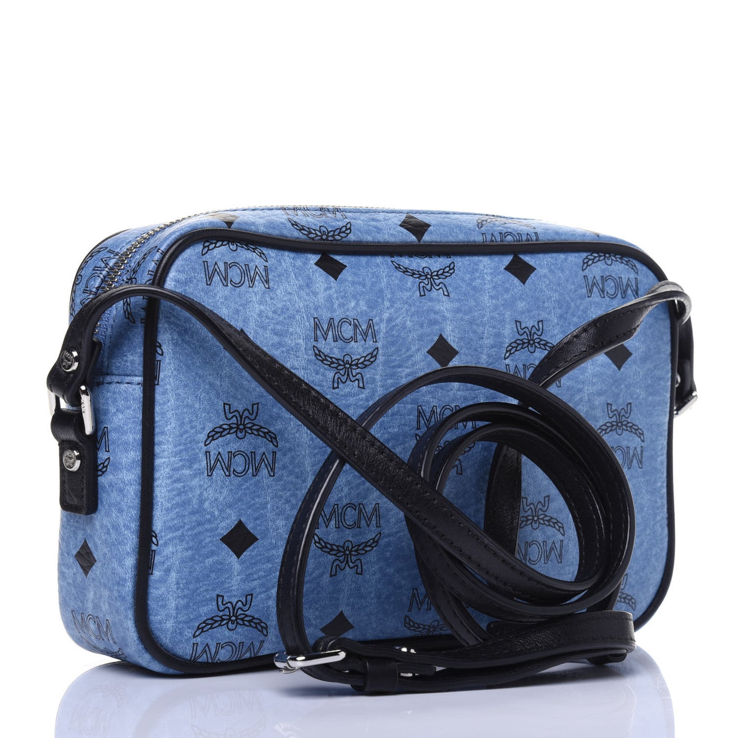Visetos Small Heritage Line Camera Crossbody Bag Munich Blue