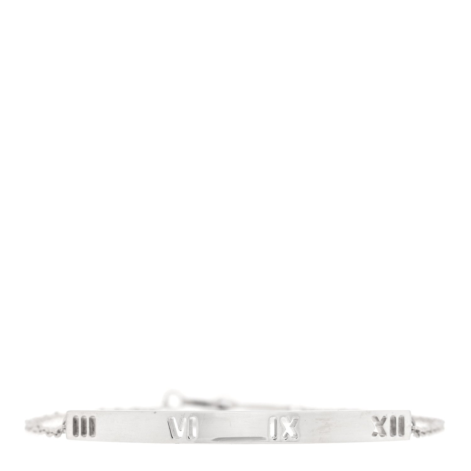 Tiffany Sterling Silver Atlas Bar Pierced Bracelet 1 of 3