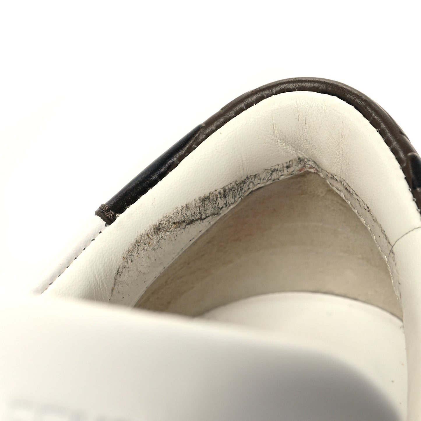 Vitello FF Embossed Womens Slip On Sneakers 37 Ultra 37 White Maya Black