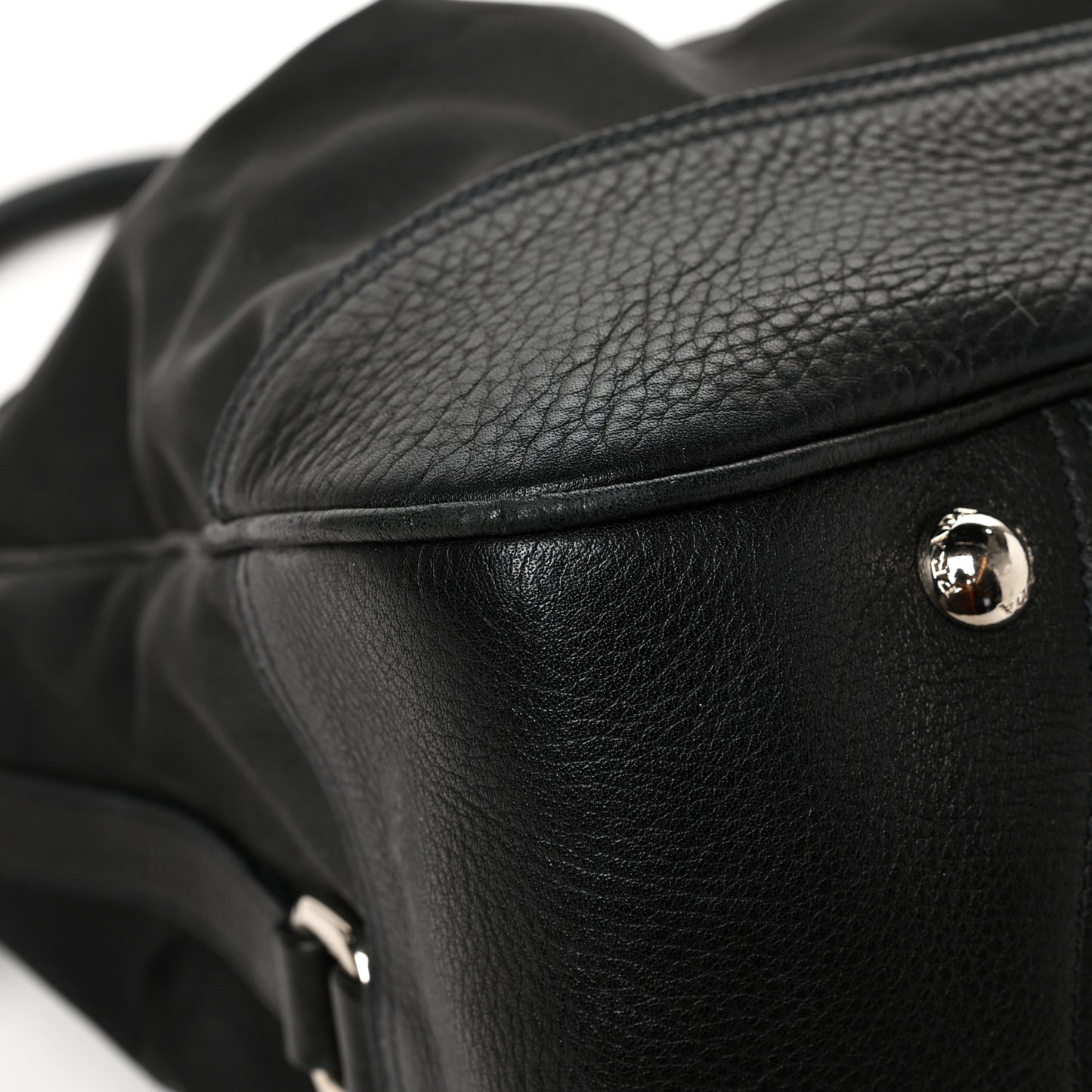 Nylon Vela Bucket Bag Black