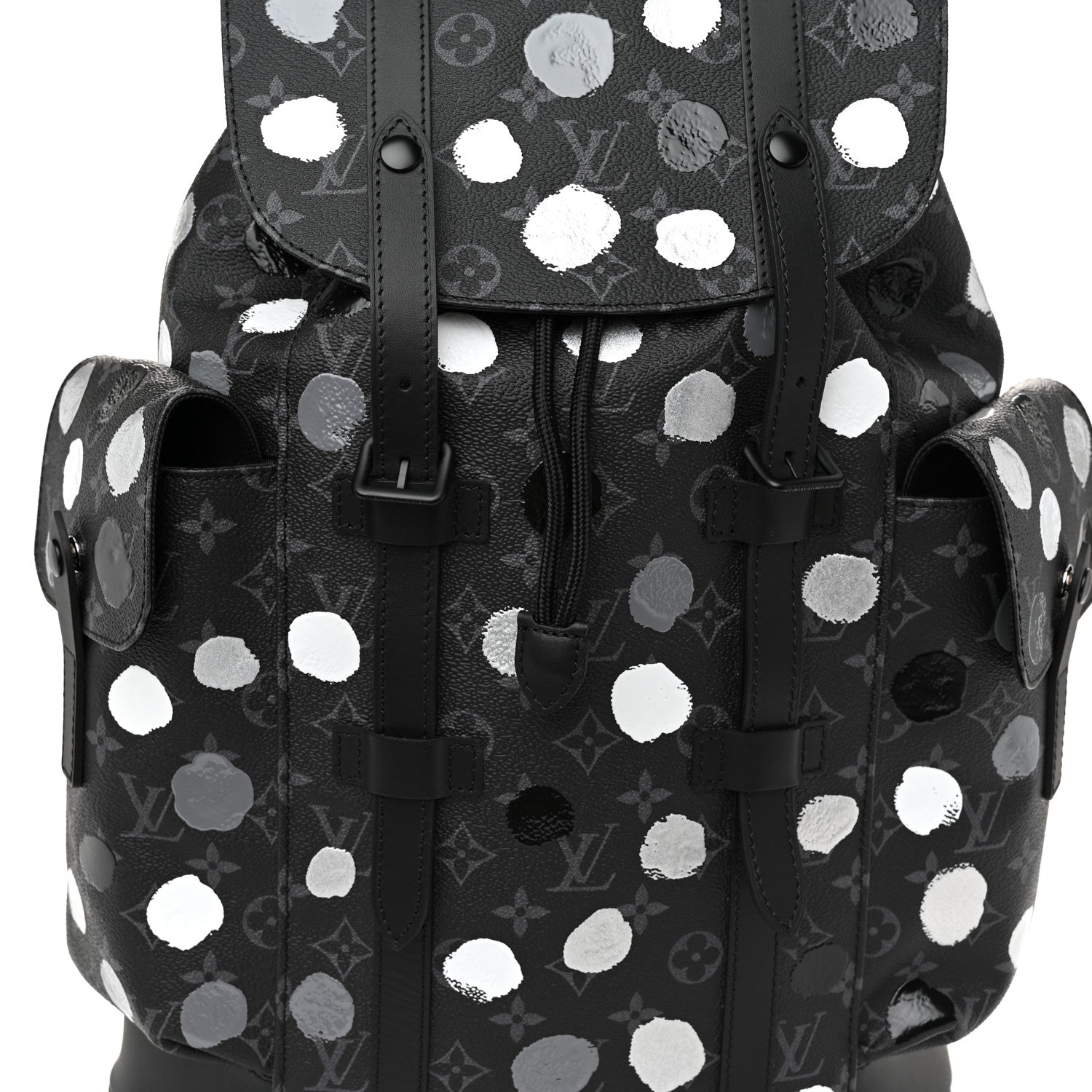 Louis Vuitton LV X YK Monogram Eclipse Dots Christopher MM Backpack Black 7 of 9