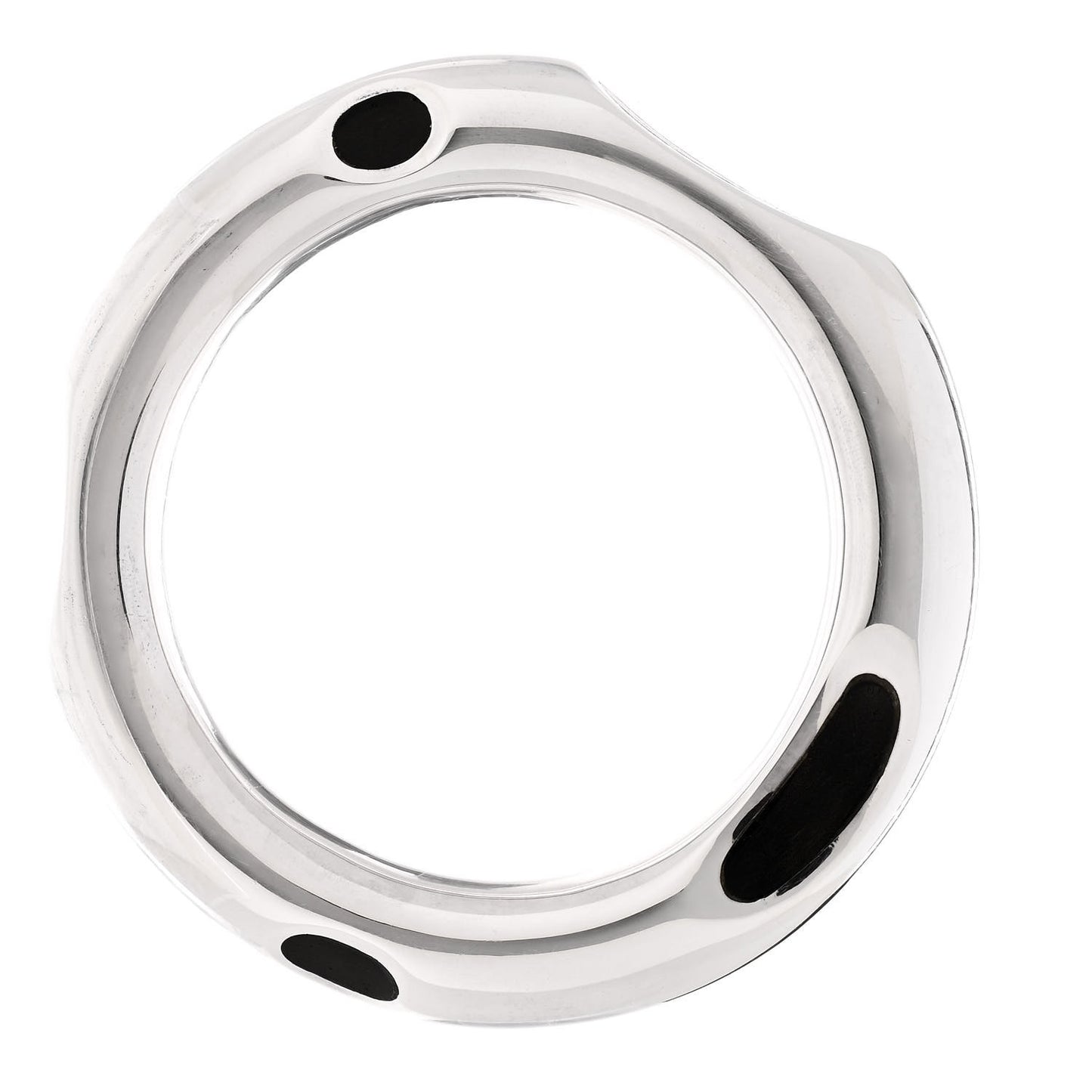 Sterling Silver Frank Gehry Wood Spot Bangle Bracelet