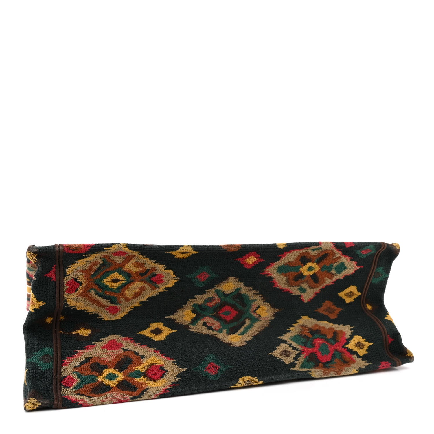 Christian Dior Canvas Embroidered Large Paisley Book Tote Multicolor 4 of 15