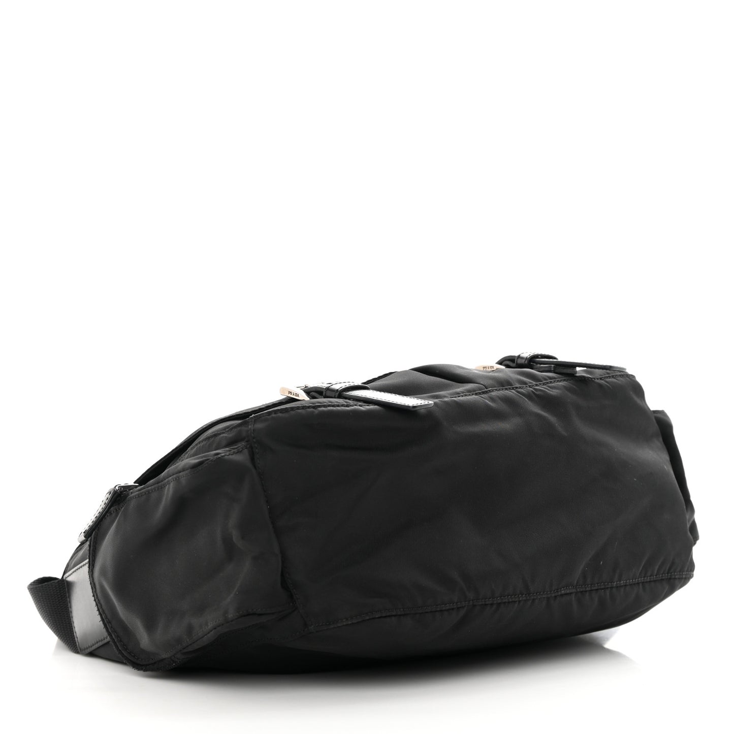 Nylon Messenger Bag Black