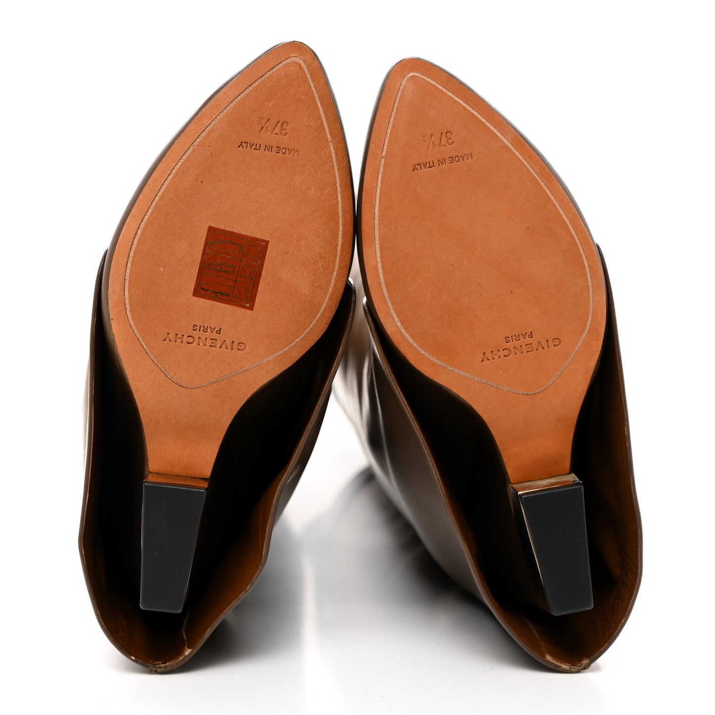 Calfskin Shark Look Over The Knee Boots 37.5 Kaky