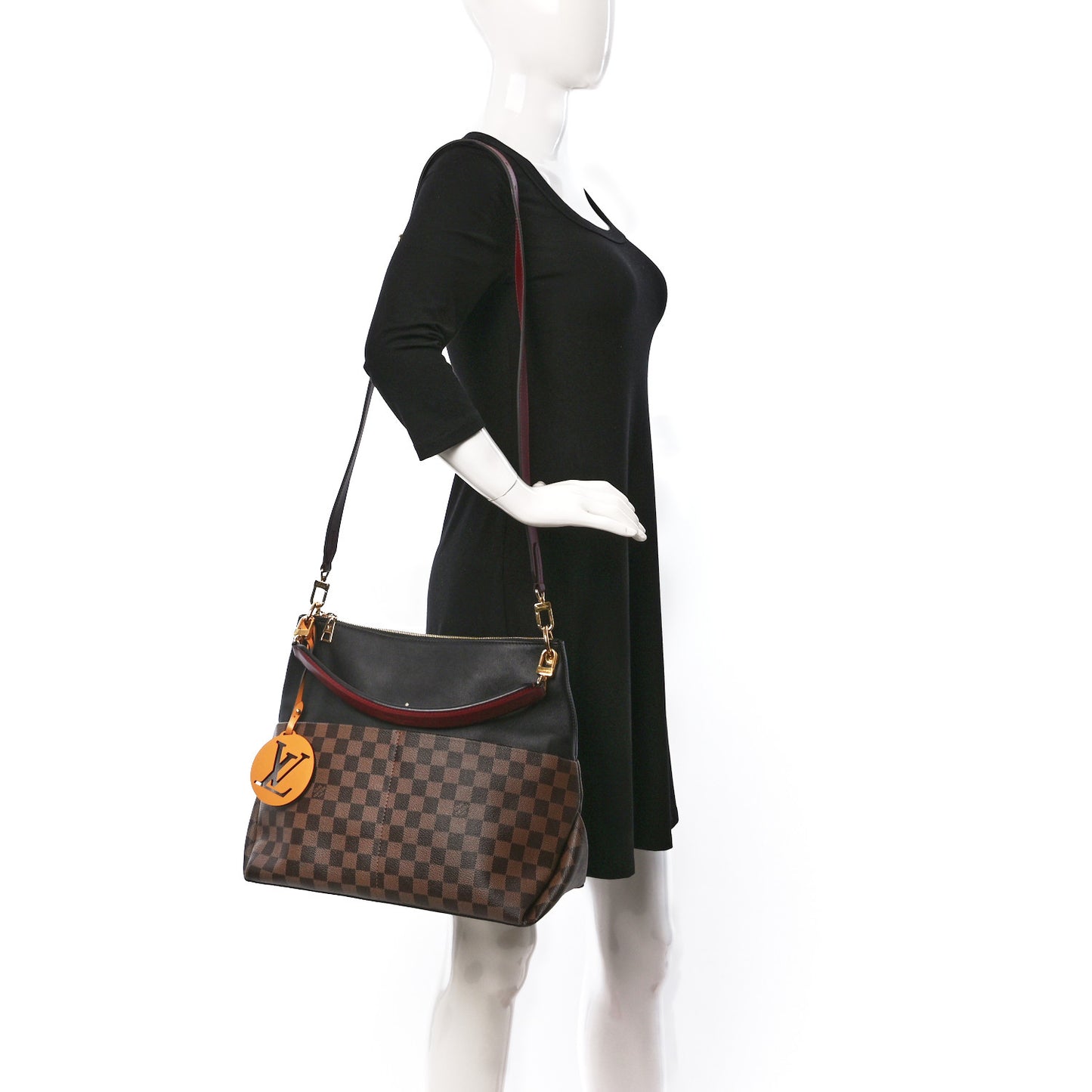 Damier Ebene Calfskin Maida Black