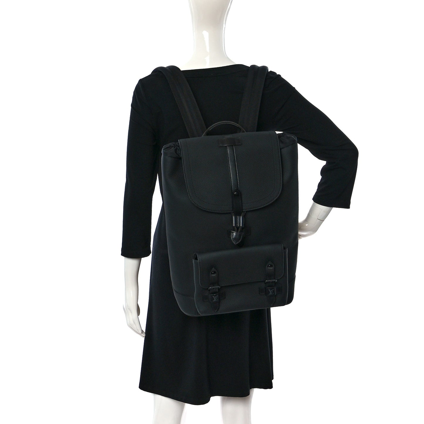 Taurillon Christopher Slim Backpack Black
