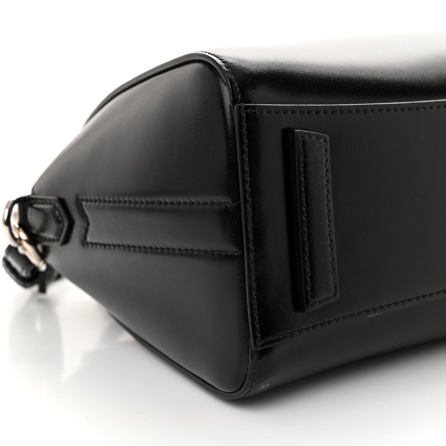 Shiny Lord Calfskin Mini Antigona Black