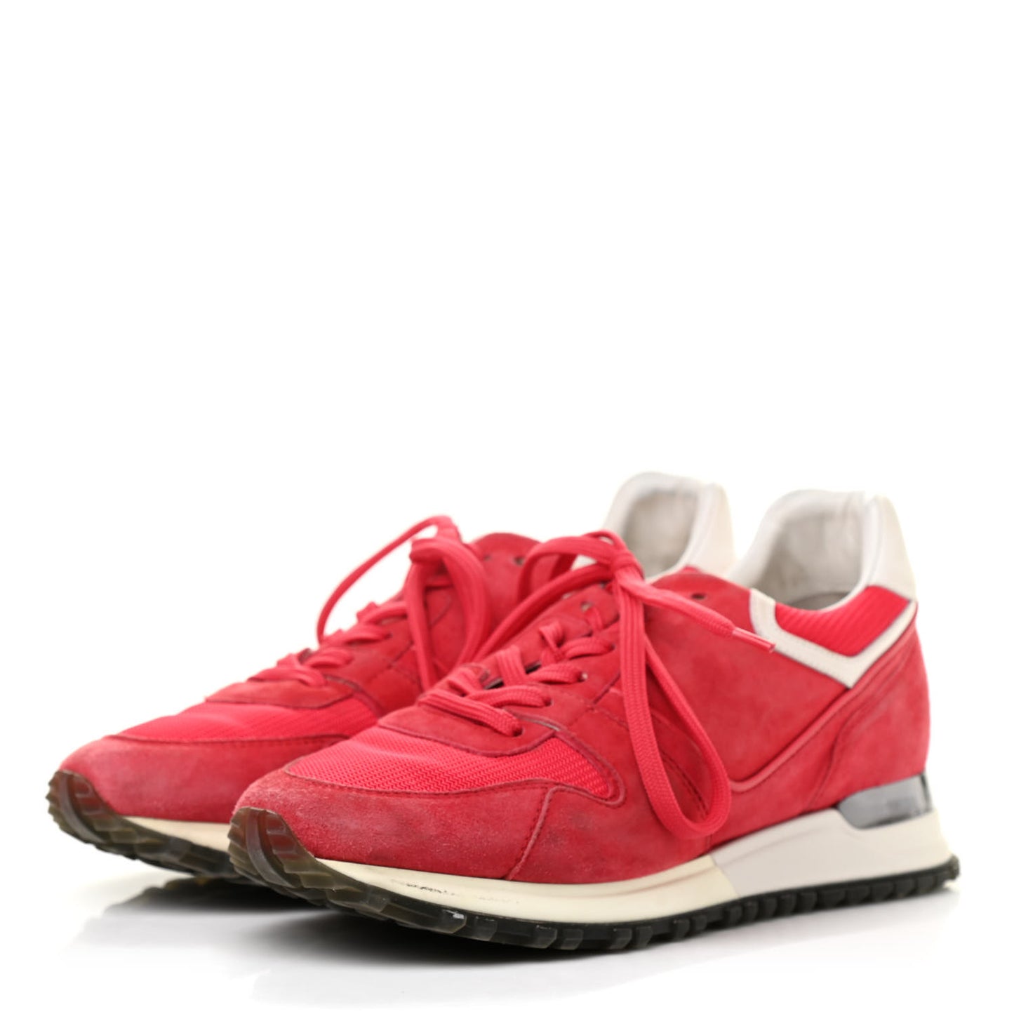 Suede Calfskin Run Away Sneakers 36.5 Red