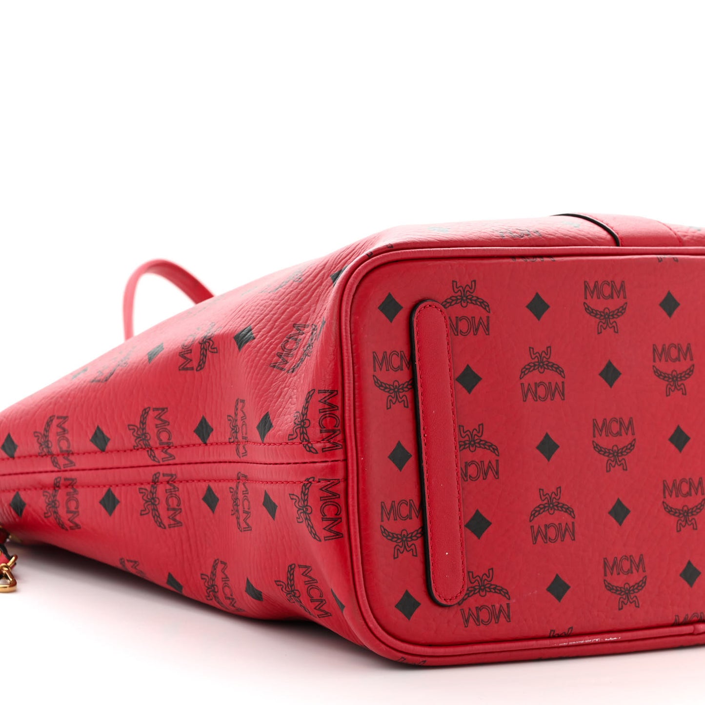 Visetos Medium Liz Reversible Shopper Tote Ruby Red