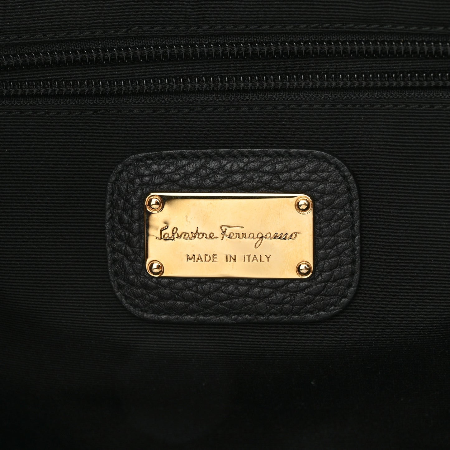 Calfskin Medium Tote Black