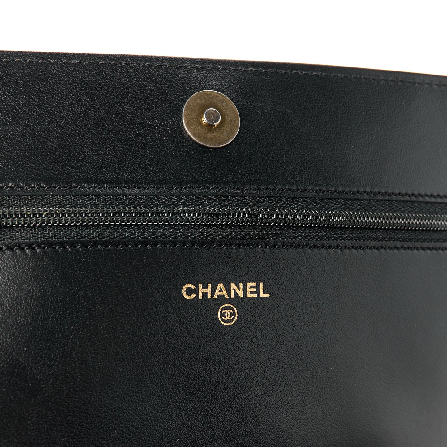 Caviar Quilted Boy Top Handle Wallet On Chain WOC Black