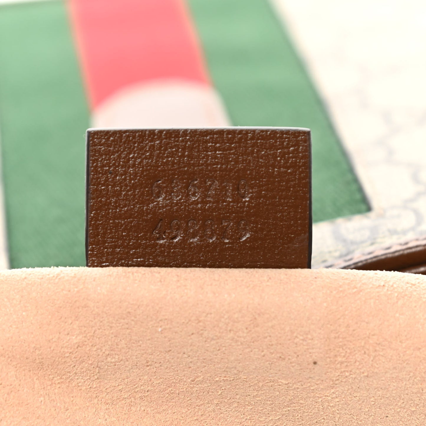 GG Supreme Monogram Azalea Calfskin Web Medium Jackie 1961 Hobo Beige Ebony Brown Sugar