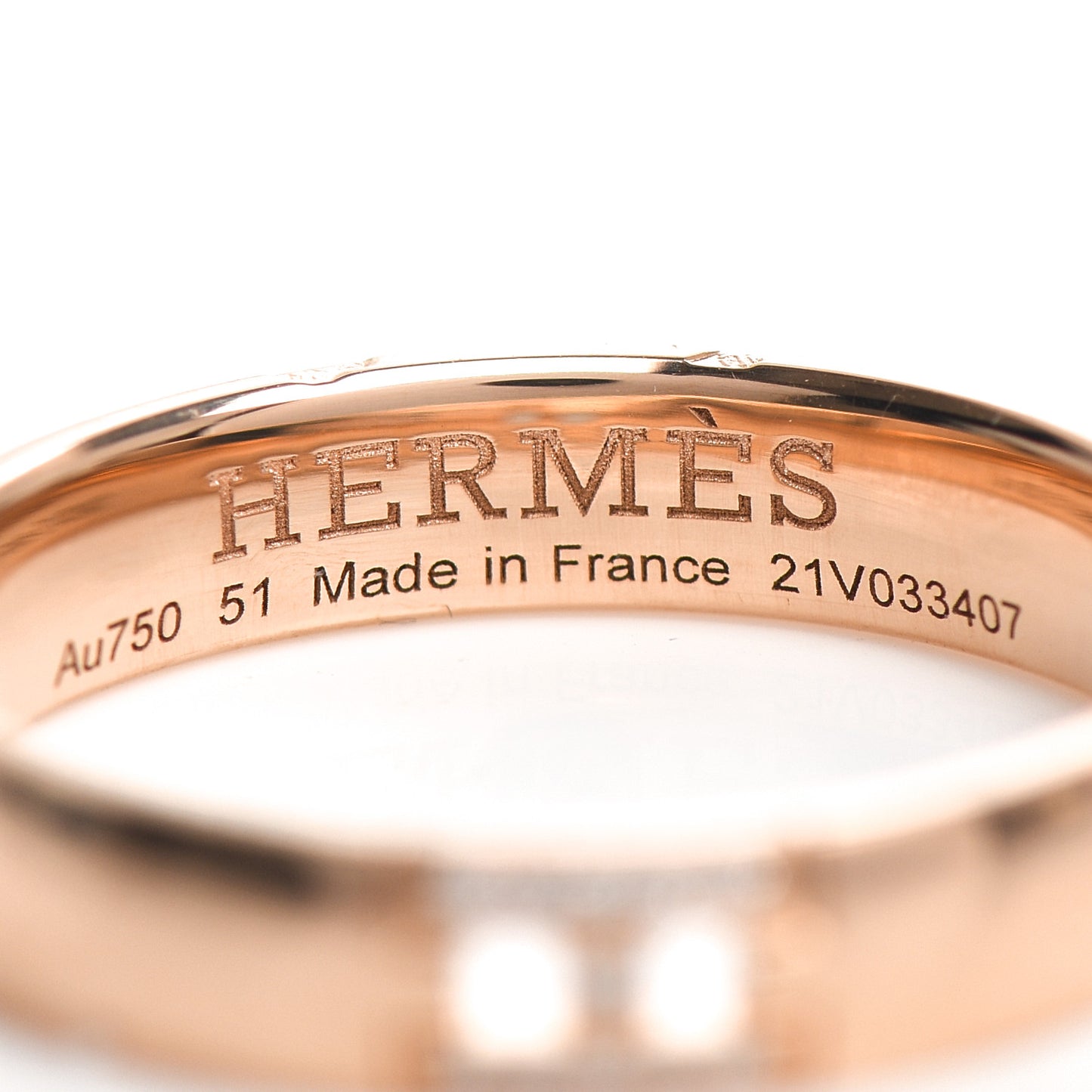 18K Rose Gold Diamond Ever Herakles Wedding Band Ring 51 5.75