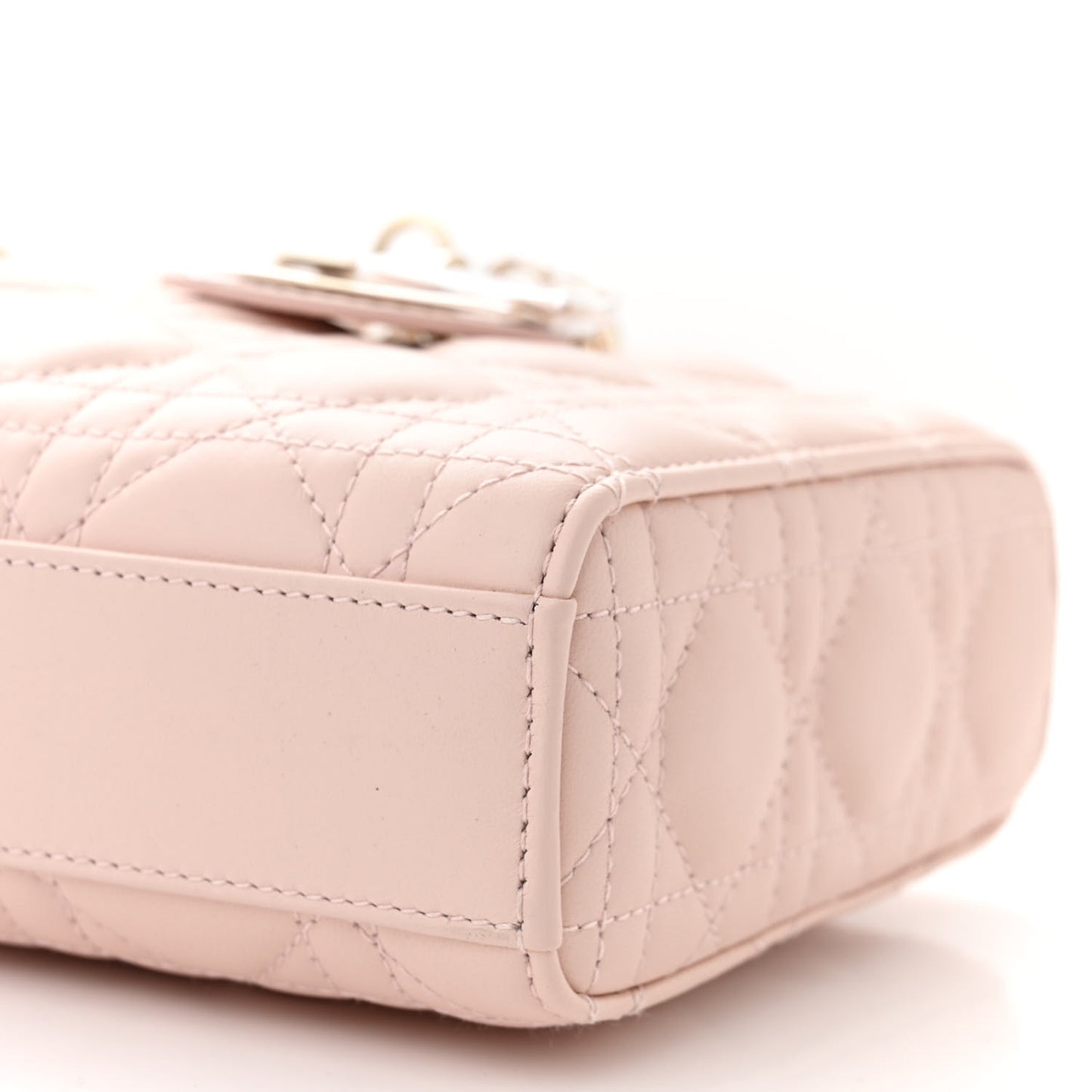 Lambskin Cannage Medium Lady D-Joy Light Pink