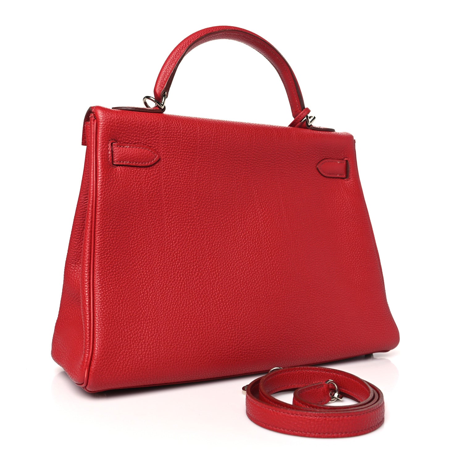 Hermes Togo Kelly Retourne 32 Rouge Vif 3 of 15