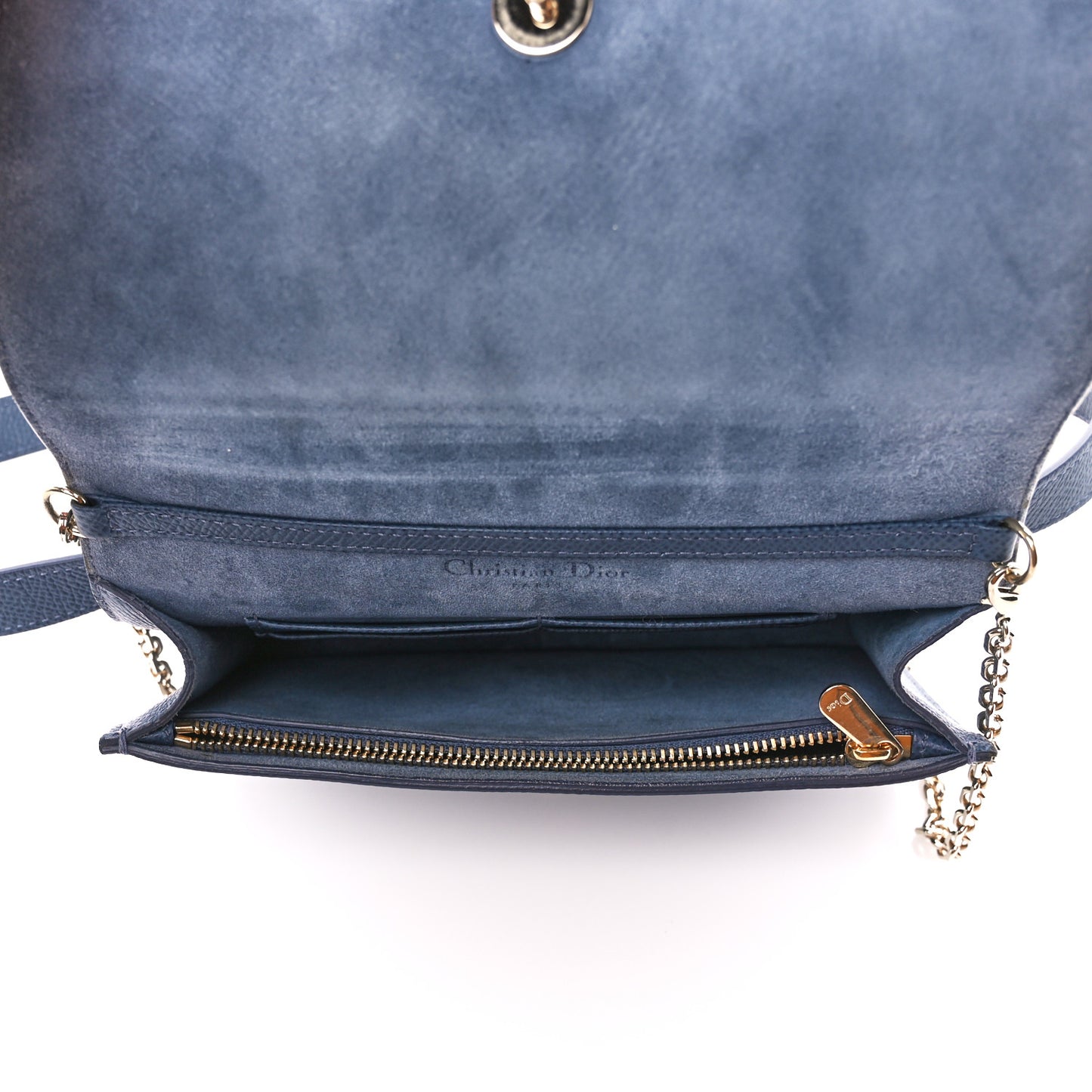 Calfskin 30 Montaigne 2 in 1 Pouch Dark Blue