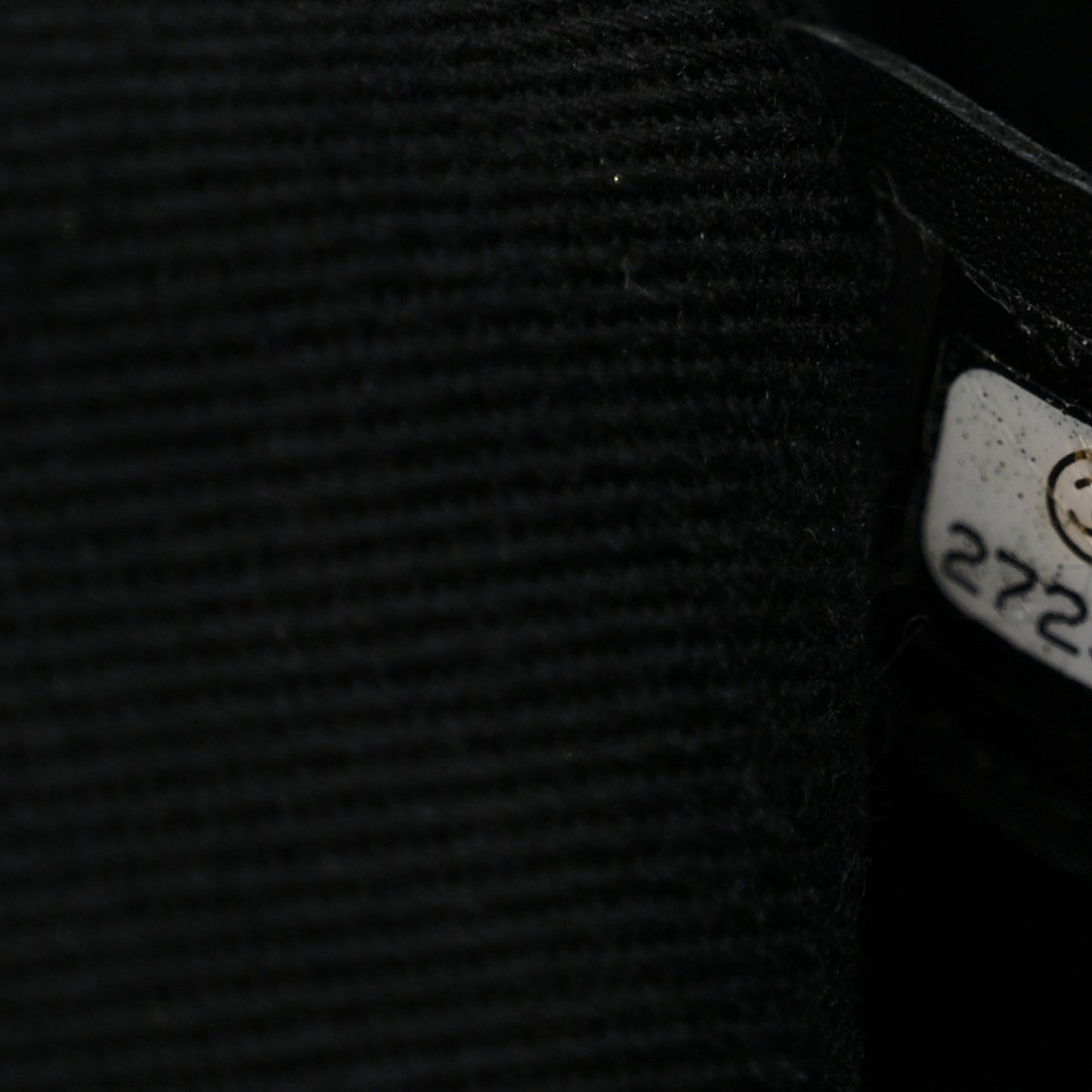 Grained Calfskin Stitched Flap Black