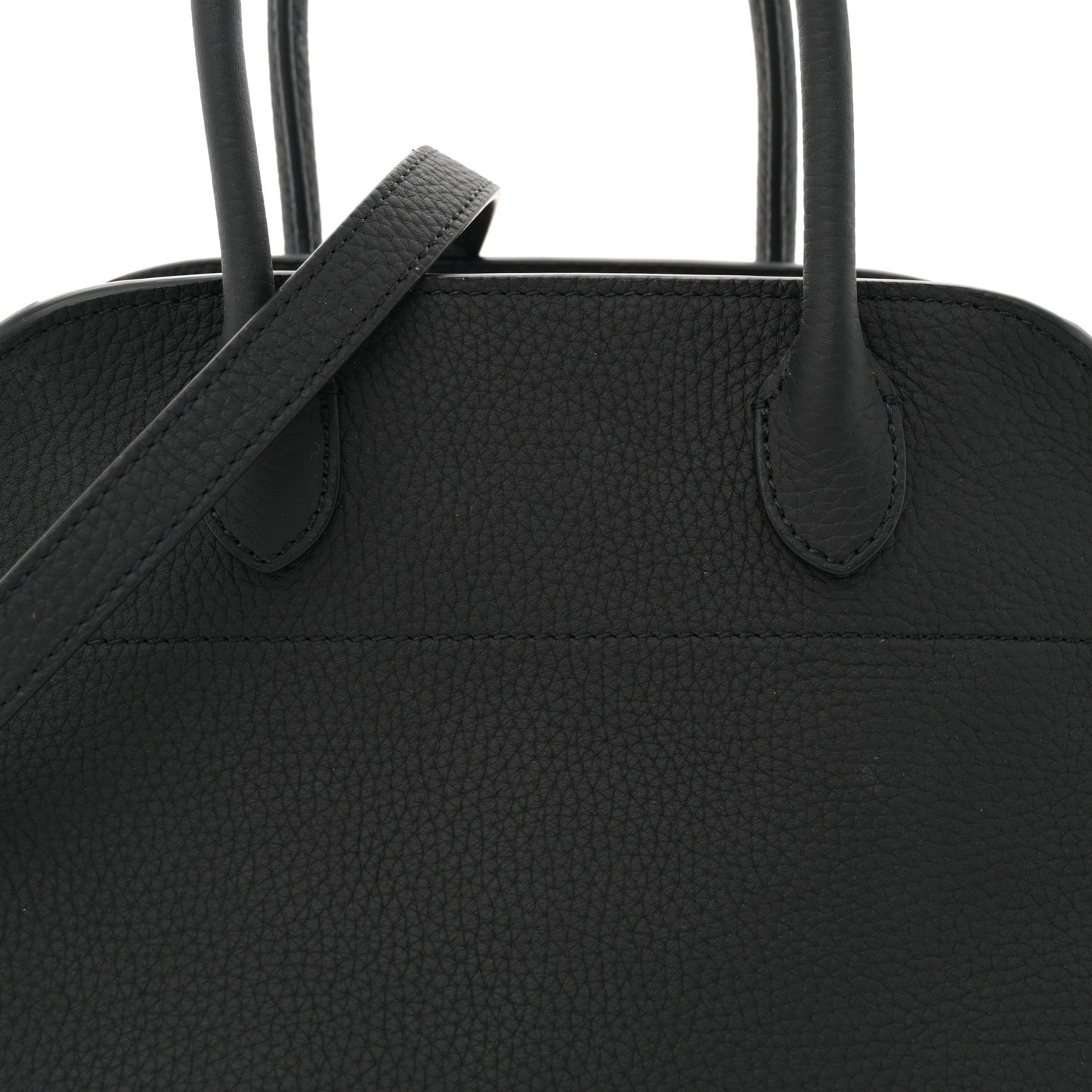 Grained Calfskin Soft Margaux 10 Bag Black