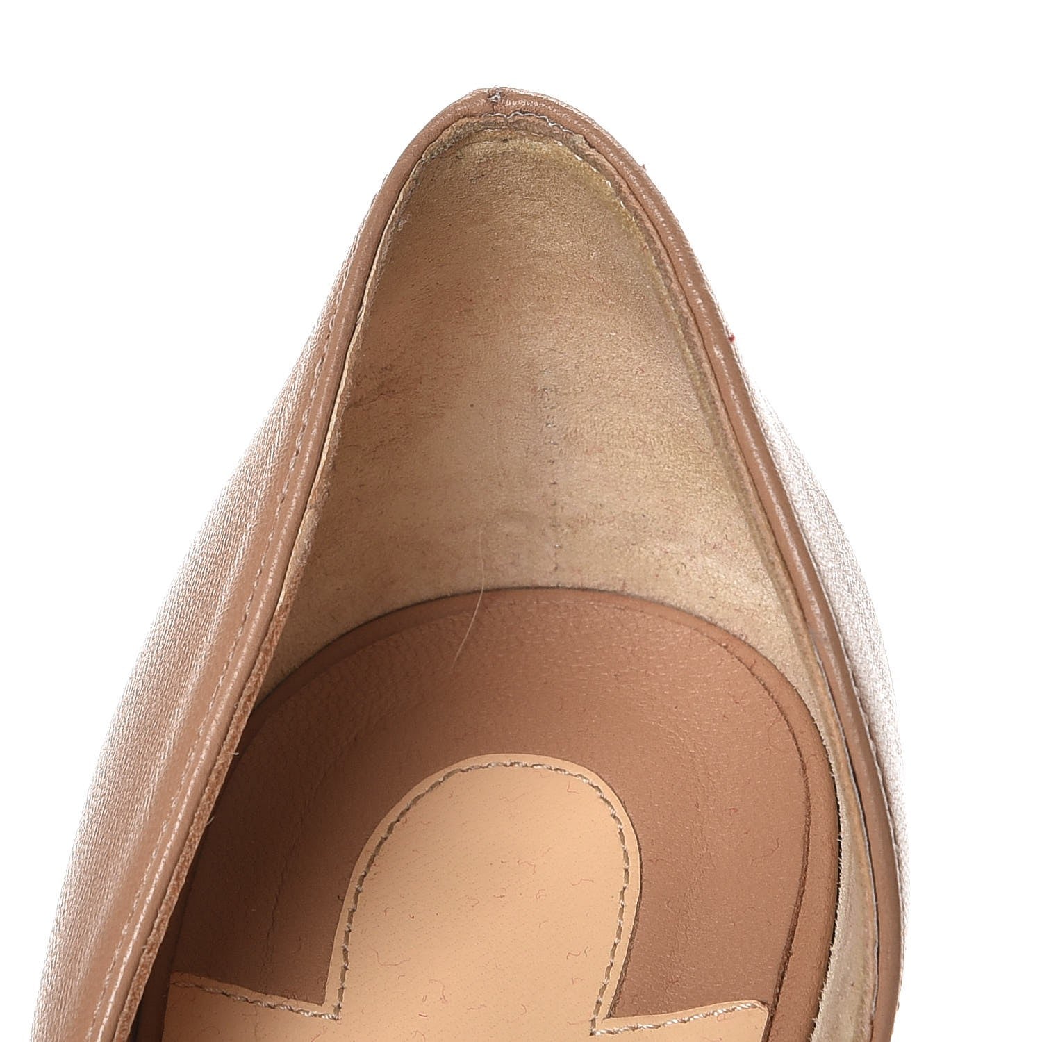 Christian Louboutin Shiny Nappa Iriza 100 Pumps 36.5 Noisette 10 of 17