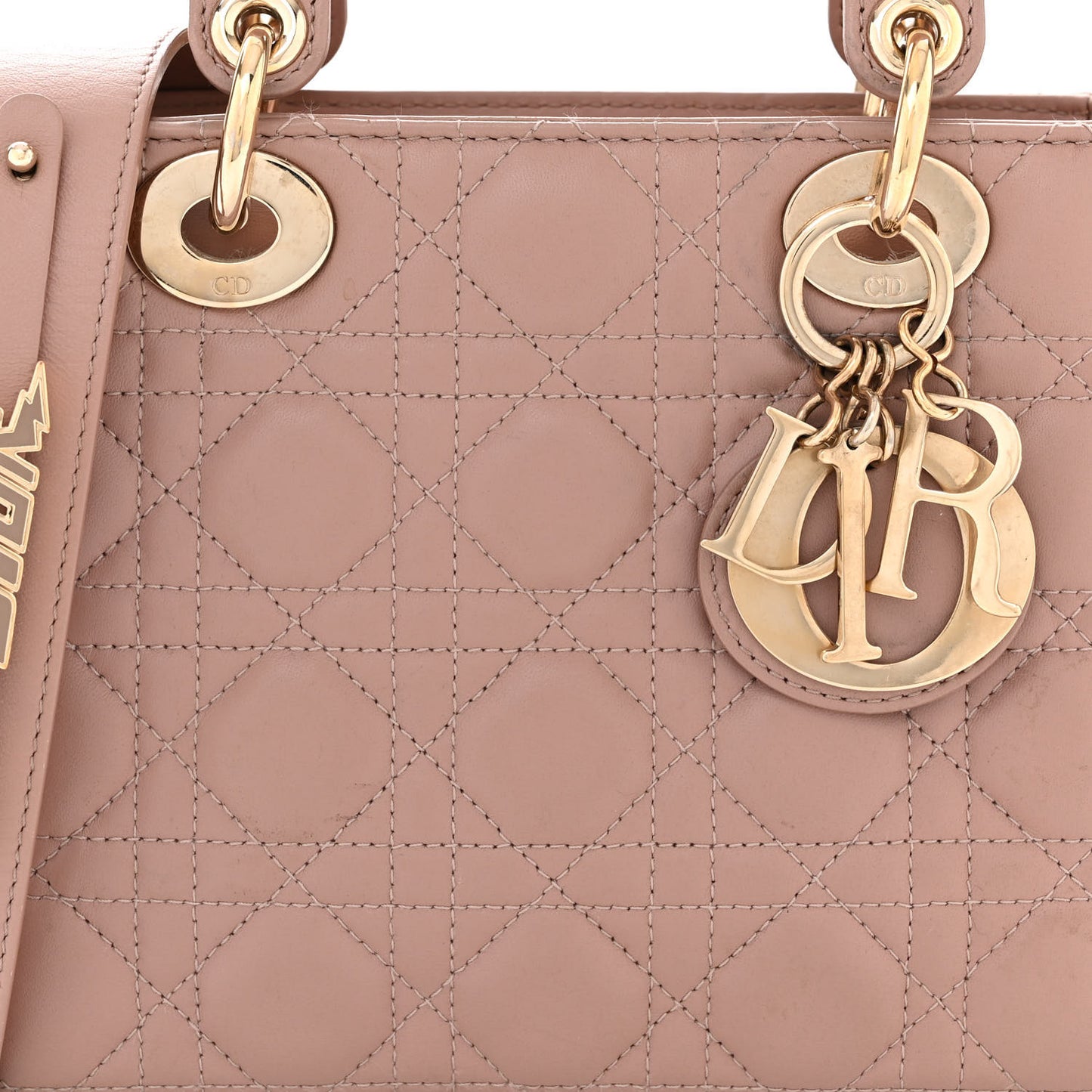 Lambskin Cannage Small My ABCDior Lady Dior Blush
