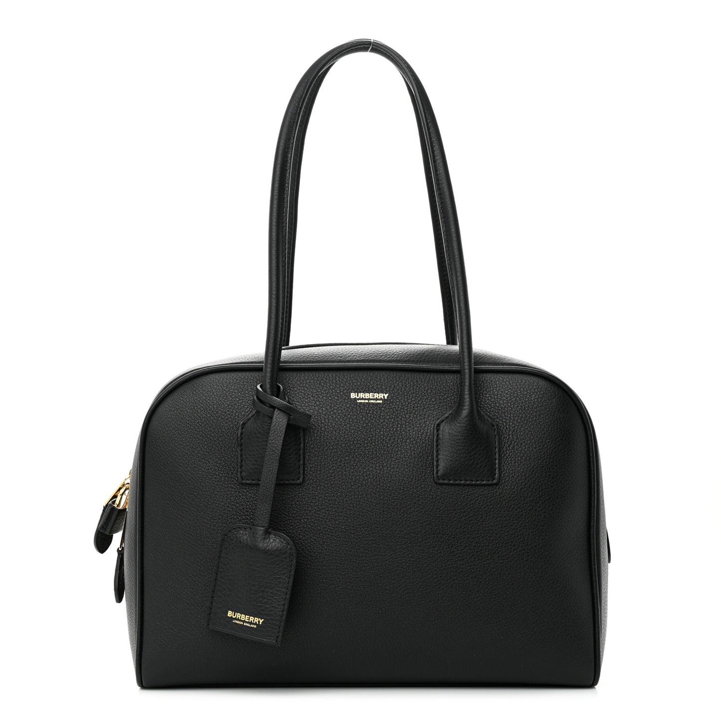 Soft Grain Calfskin Half Cube Bag Black