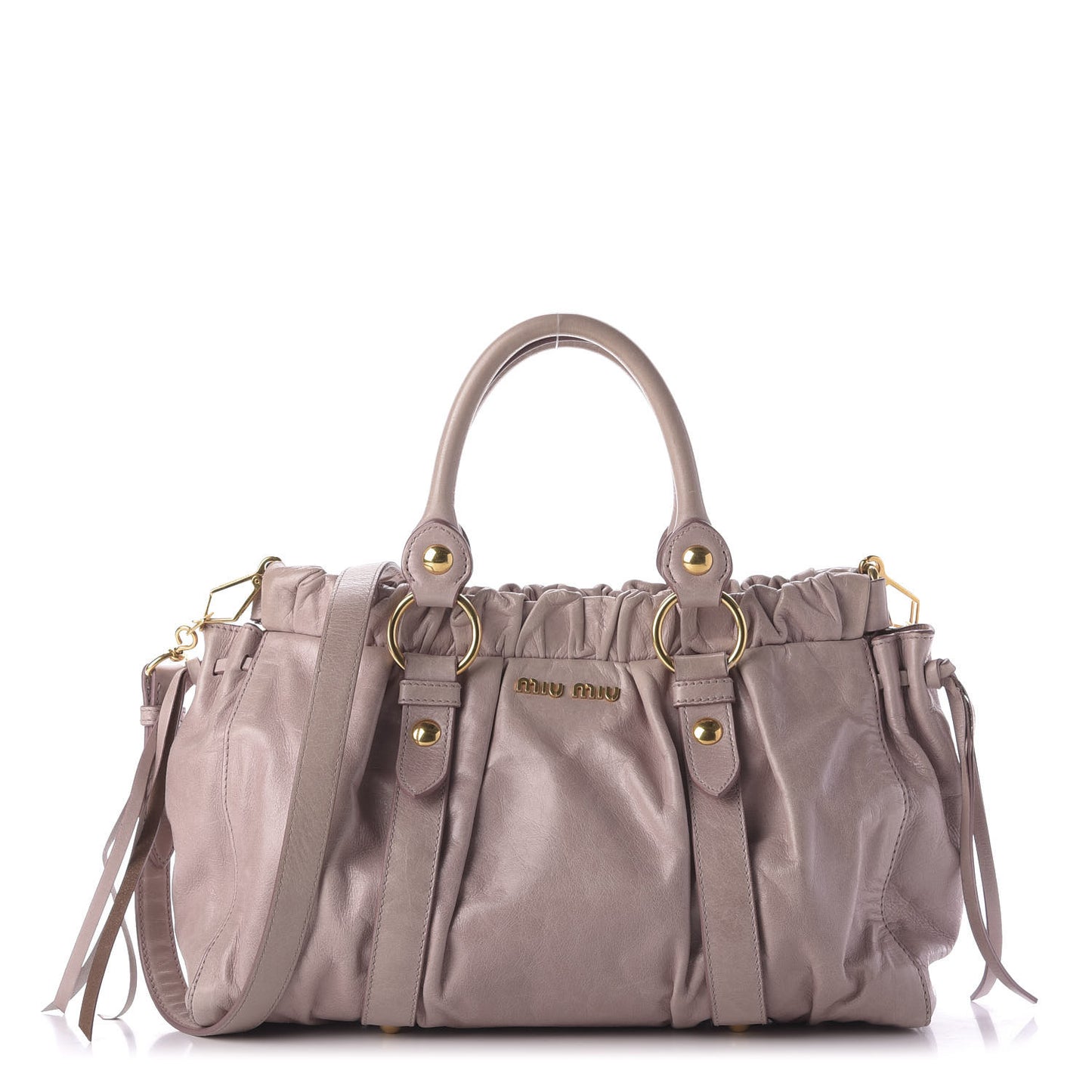 Vitello Shine Top Handle Satchel Mughetto