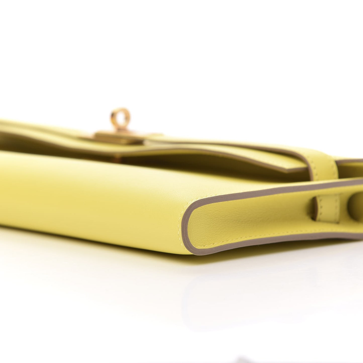 Swift Kelly Cut Clutch Pochette Lime